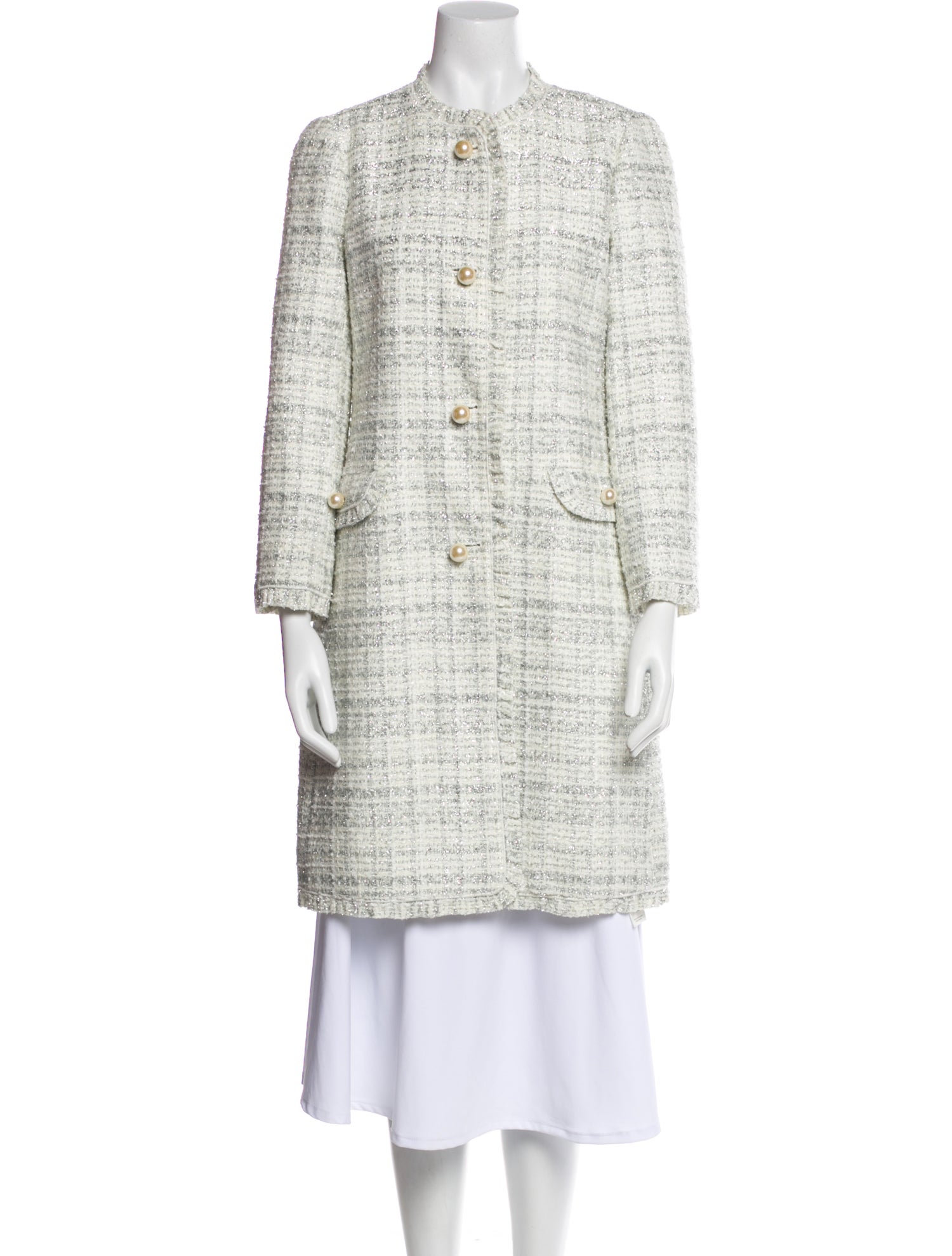 Kate Spade New York Tweed Pattern Coat