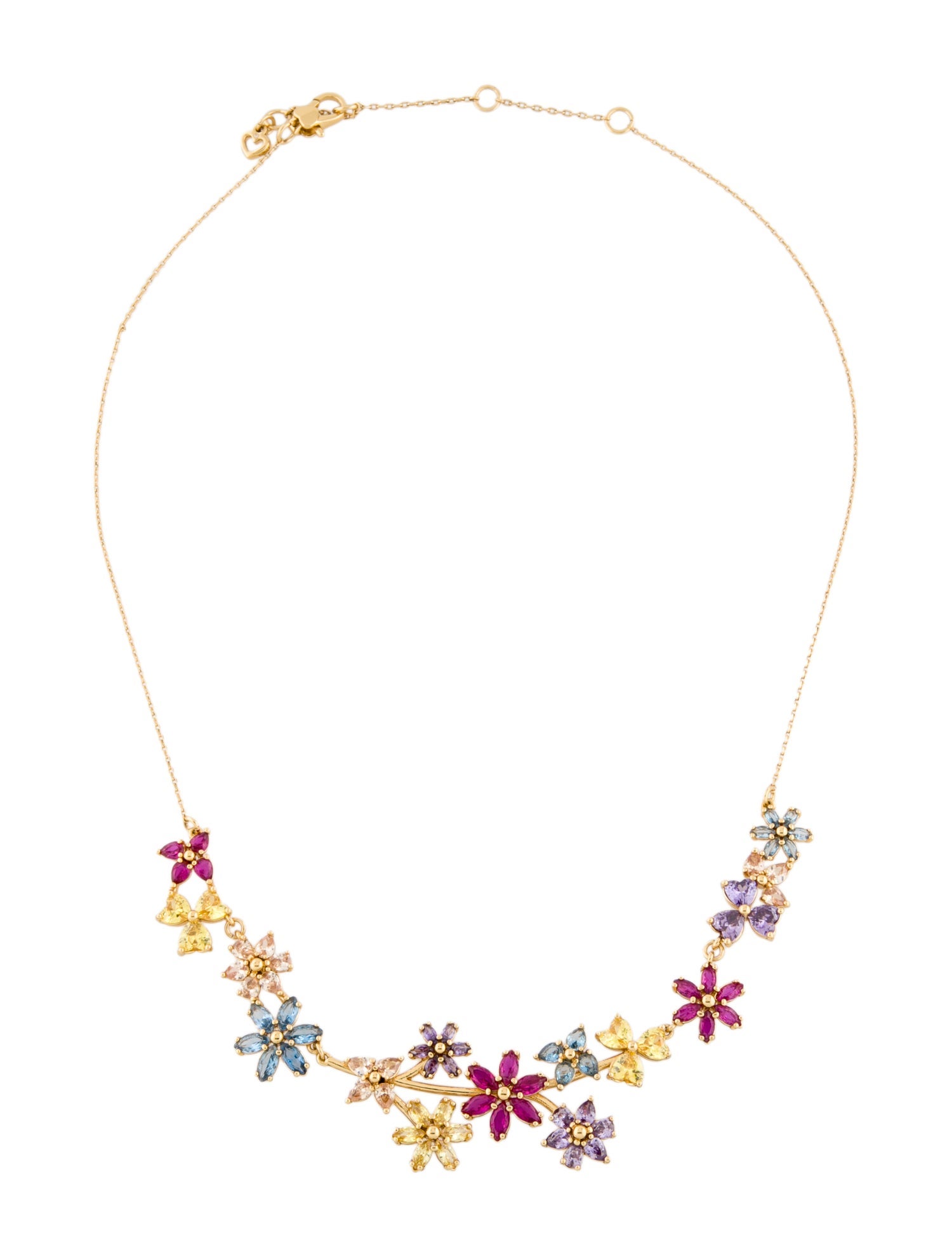Kate Spade New York Crystal Flower Motif Collar Necklace
