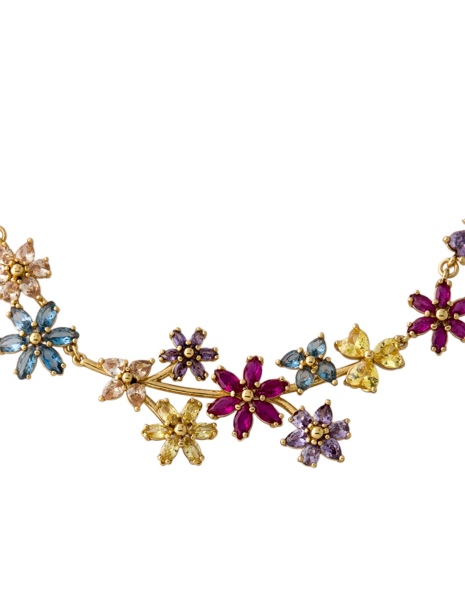Kate Spade New York Crystal Flower Motif Collar Necklace