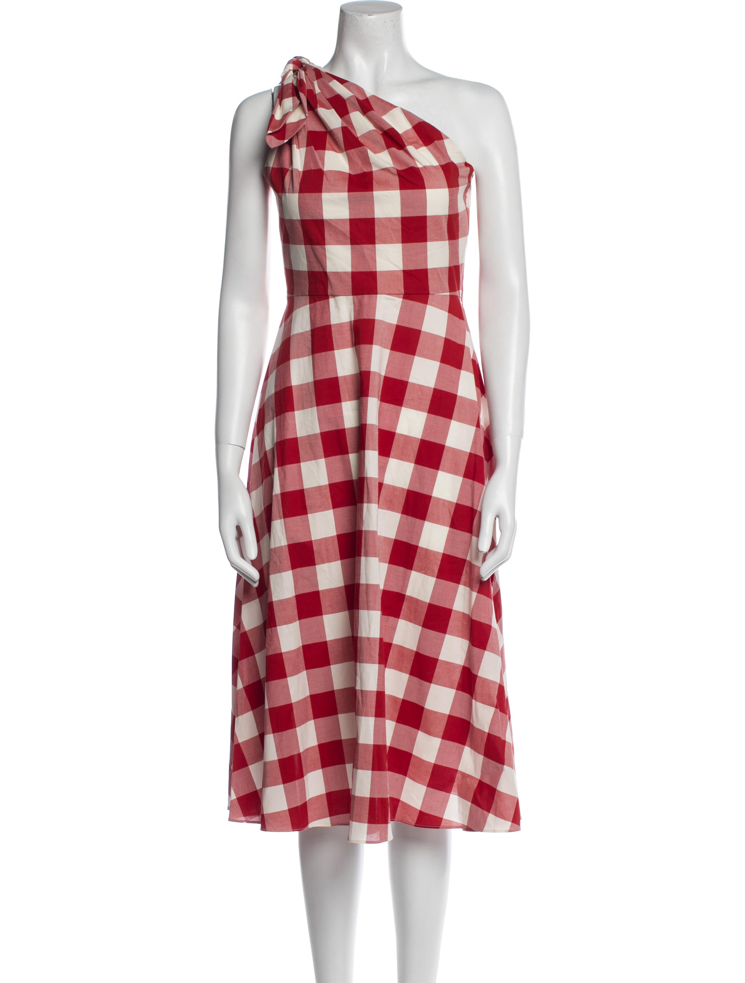 Kate Spade New York Plaid Print Midi Length Dress