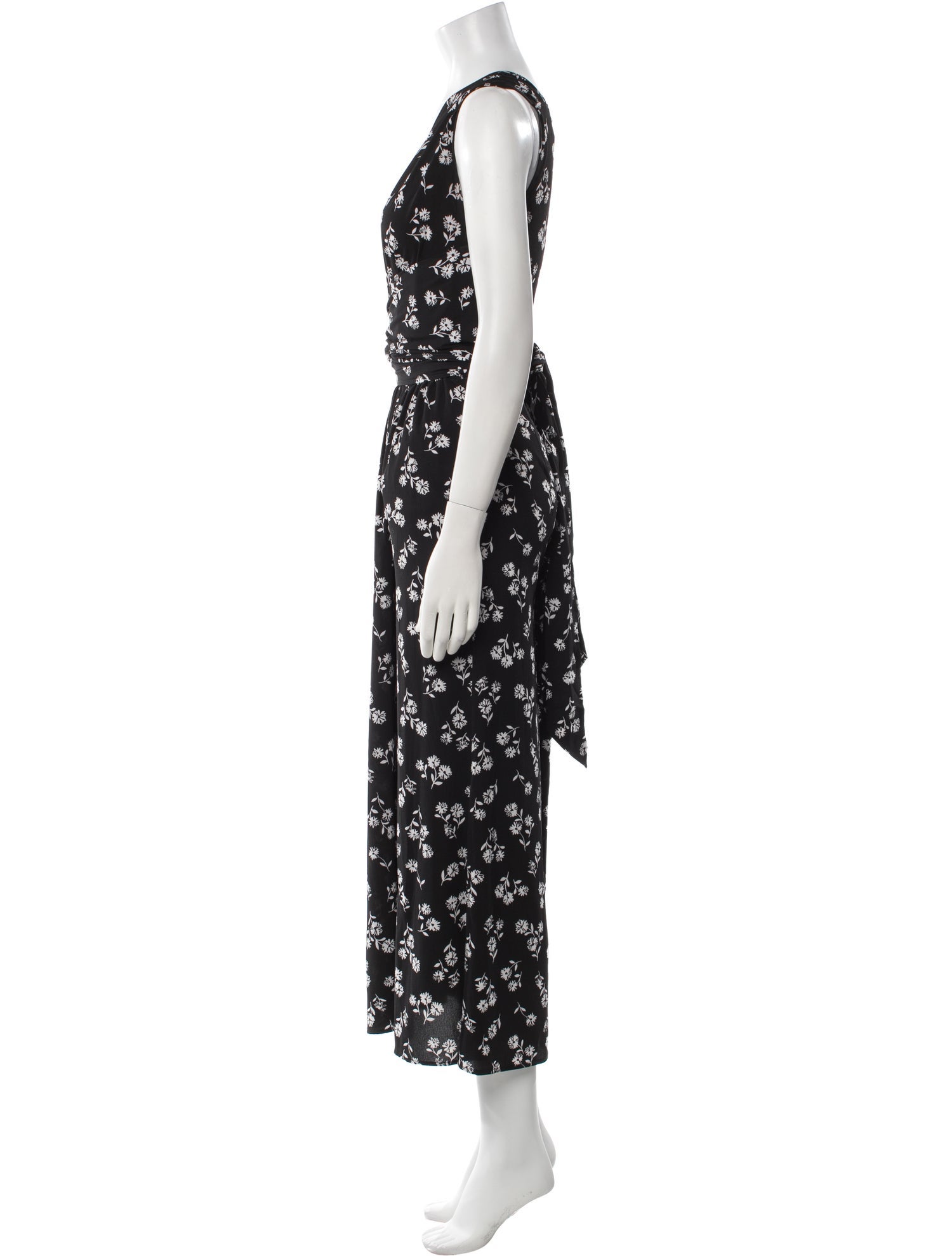 Kate Spade New York Floral Print V-Neck Jumpsuit