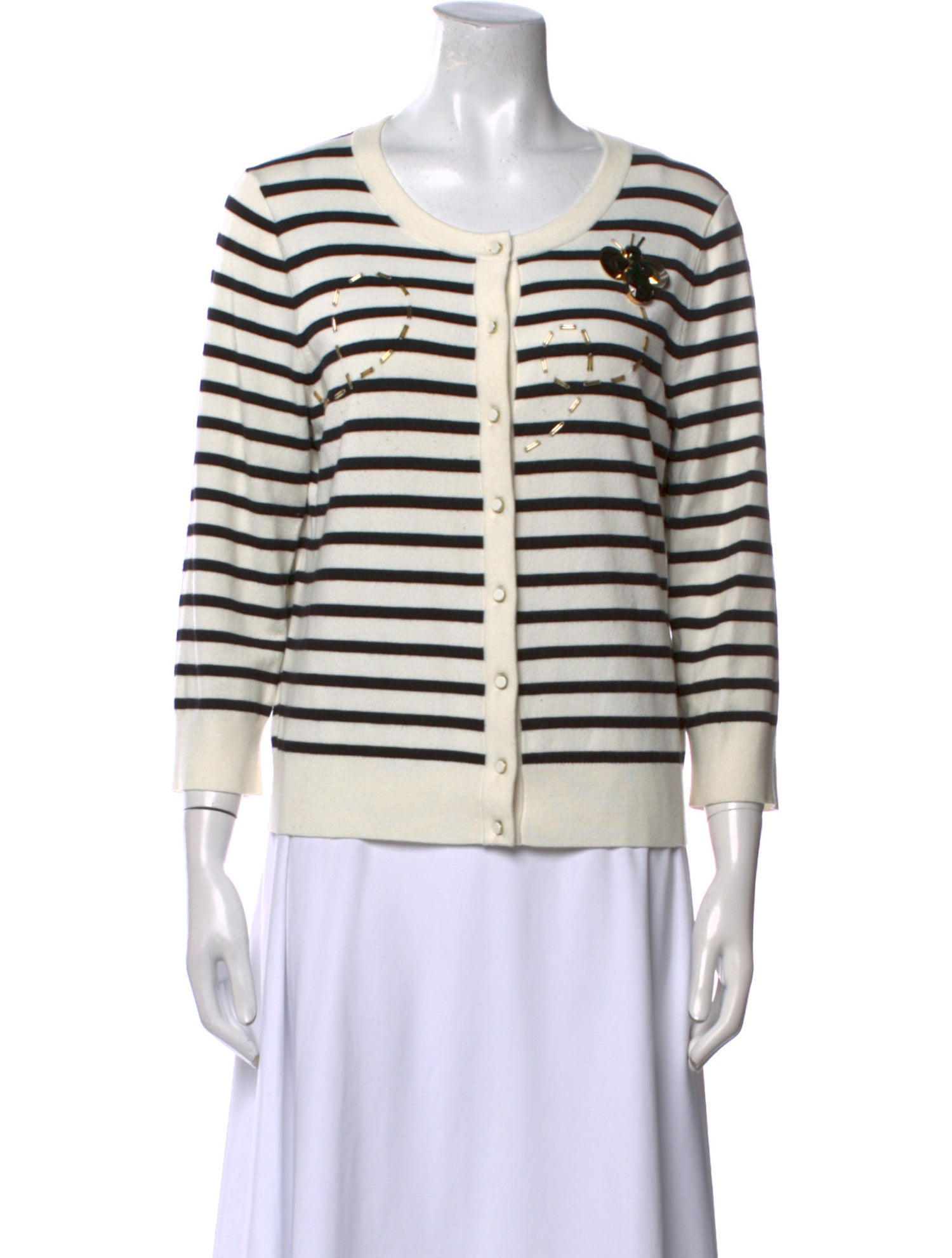 Kate Spade New York Striped Scoop Neck Sweater