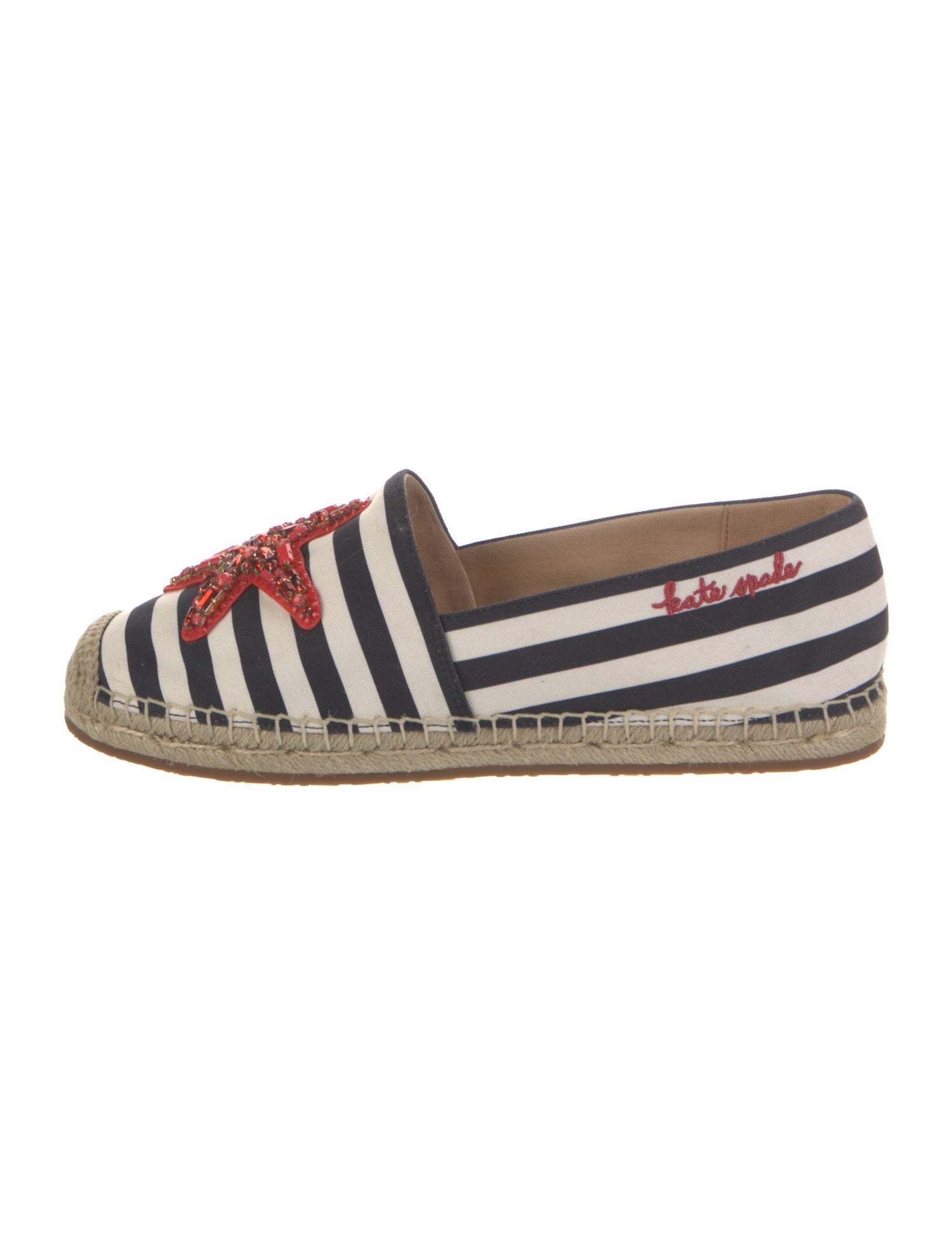 Kate Spade New York Canvas Striped Espadrilles
