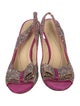 Kate Spade New York Glitter Bow Accents Slingback Pumps