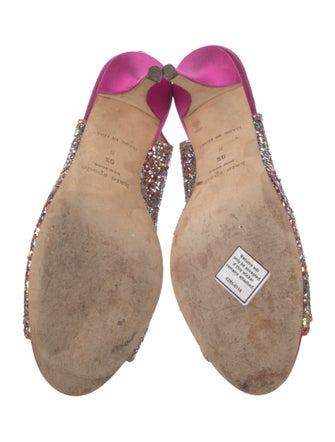 Kate Spade New York Glitter Bow Accents Slingback Pumps