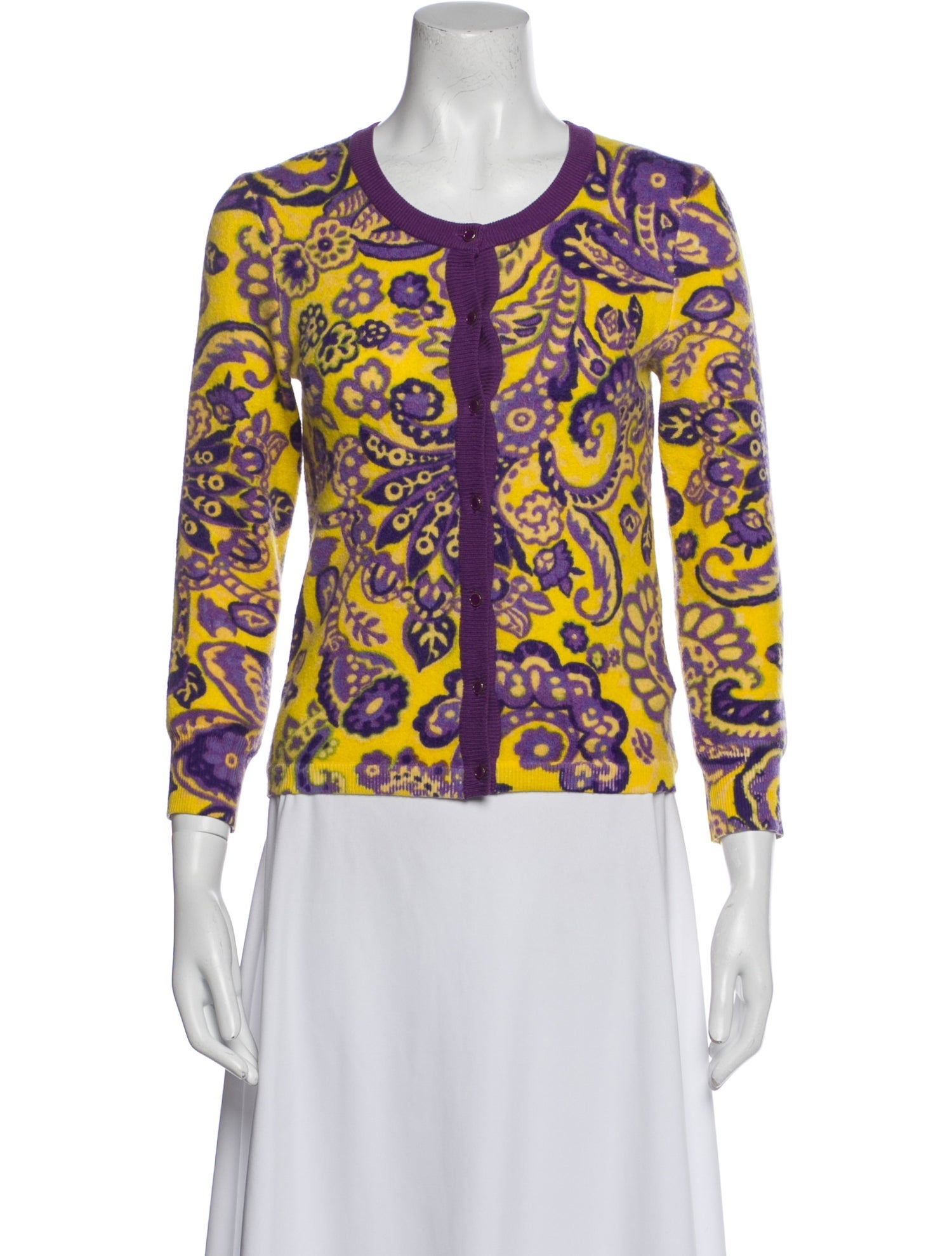 Kate Spade New York Wool Paisley Print Evening Jacket