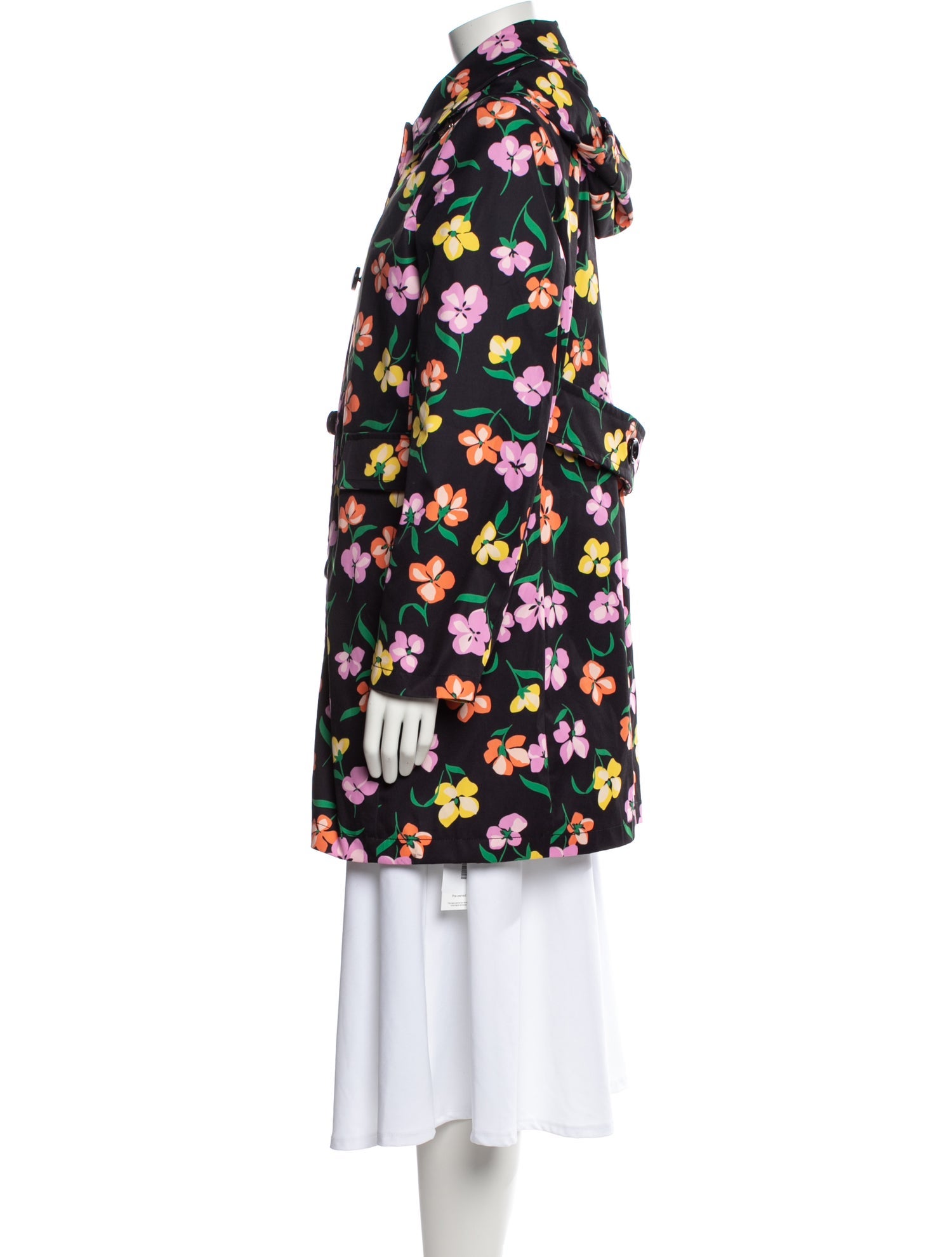 Kate Spade New York Floral Print Trench Coat