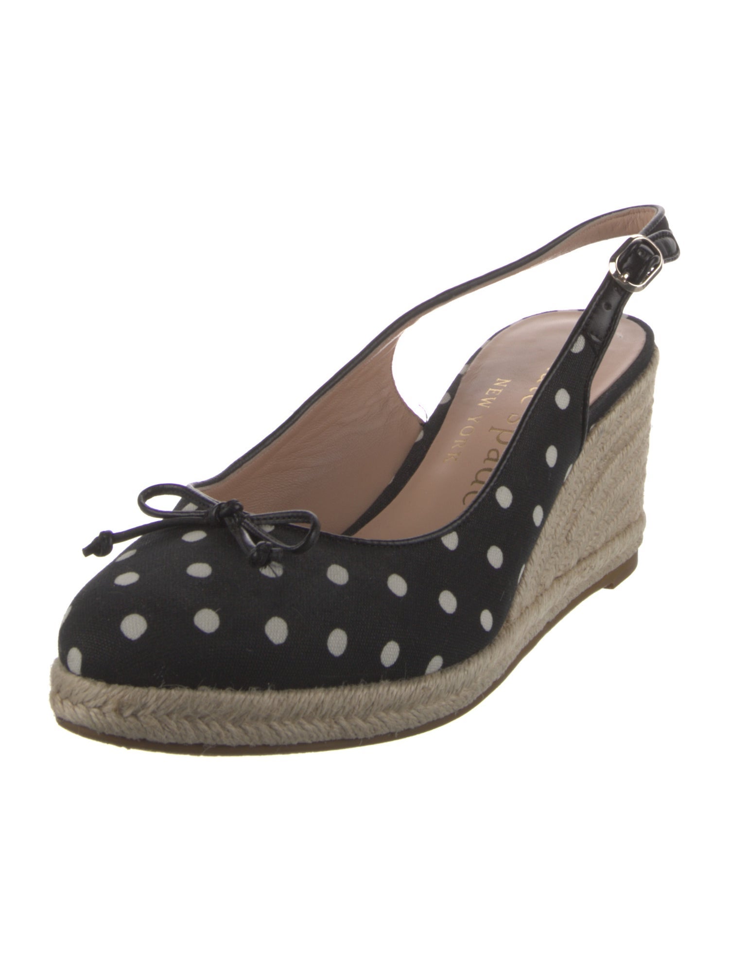 Kate Spade New York Canvas Polka Dot Print Slingback Pumps