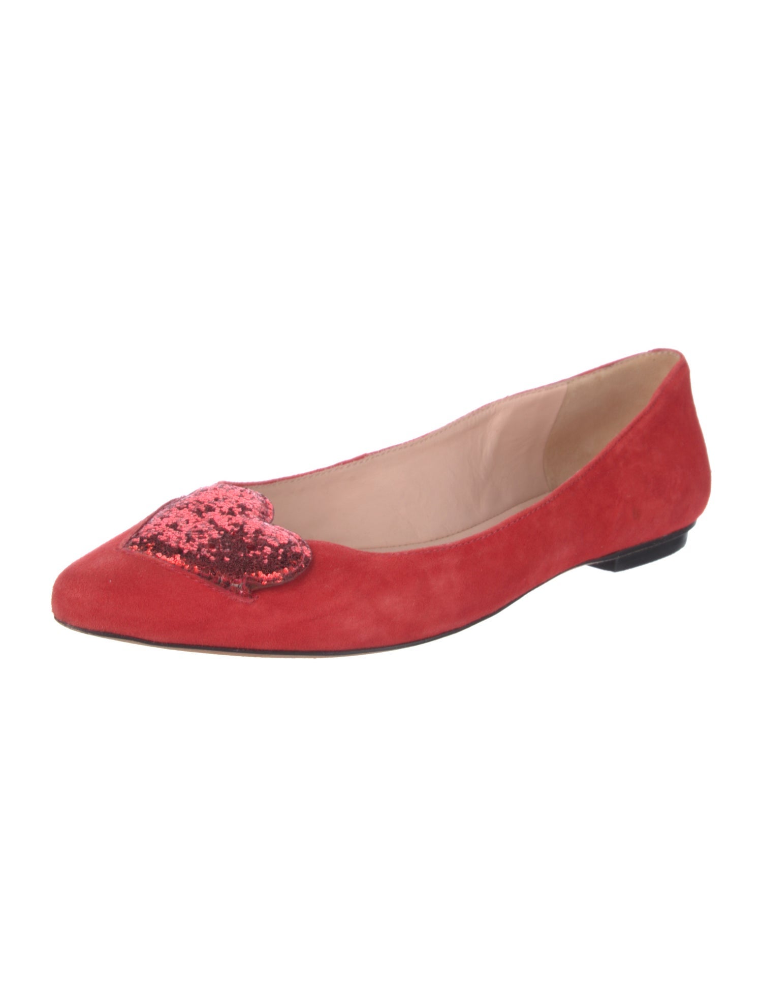 Kate Spade New York Suede Glitter Accents Flats