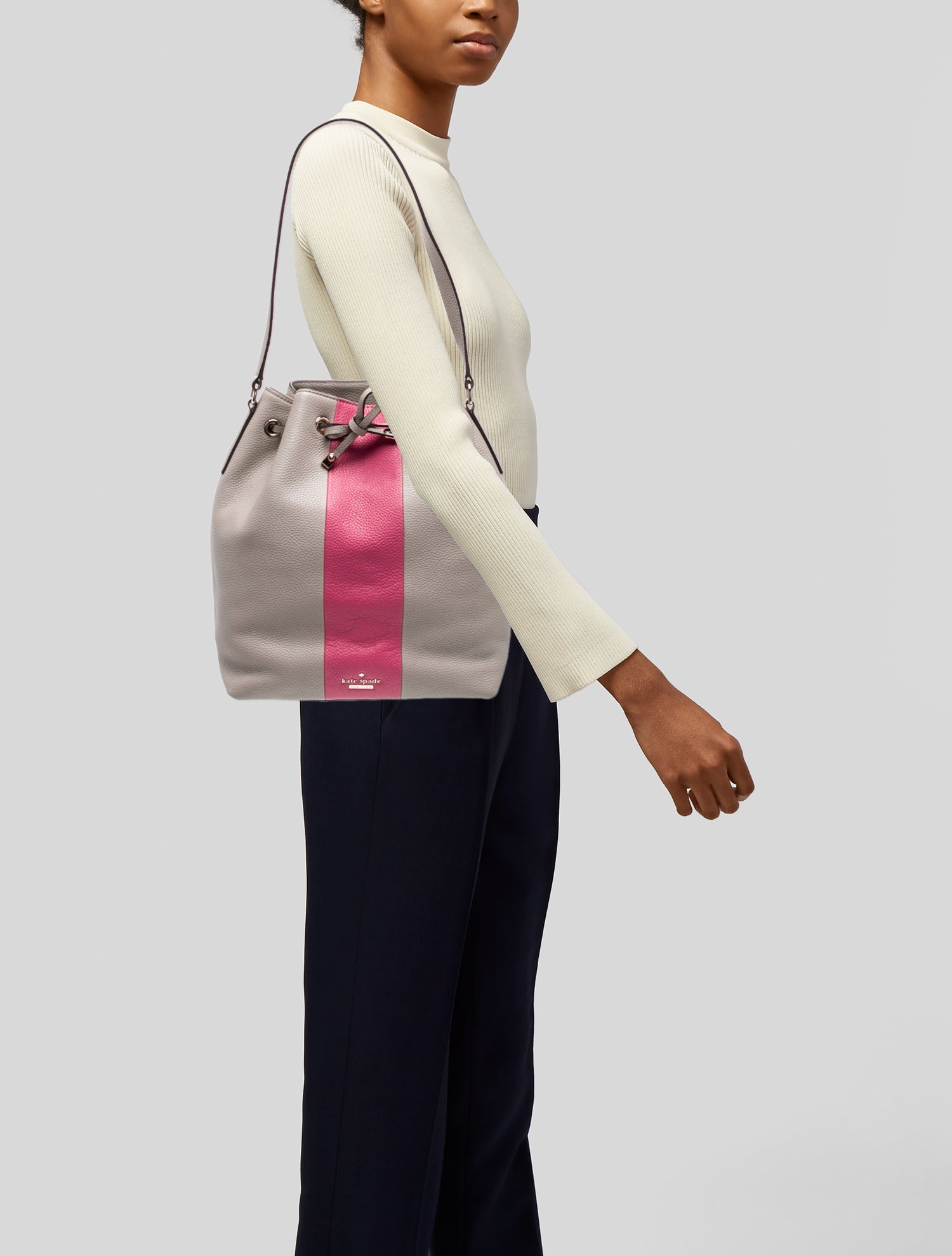 Kate Spade New York Leather Bucket Bag