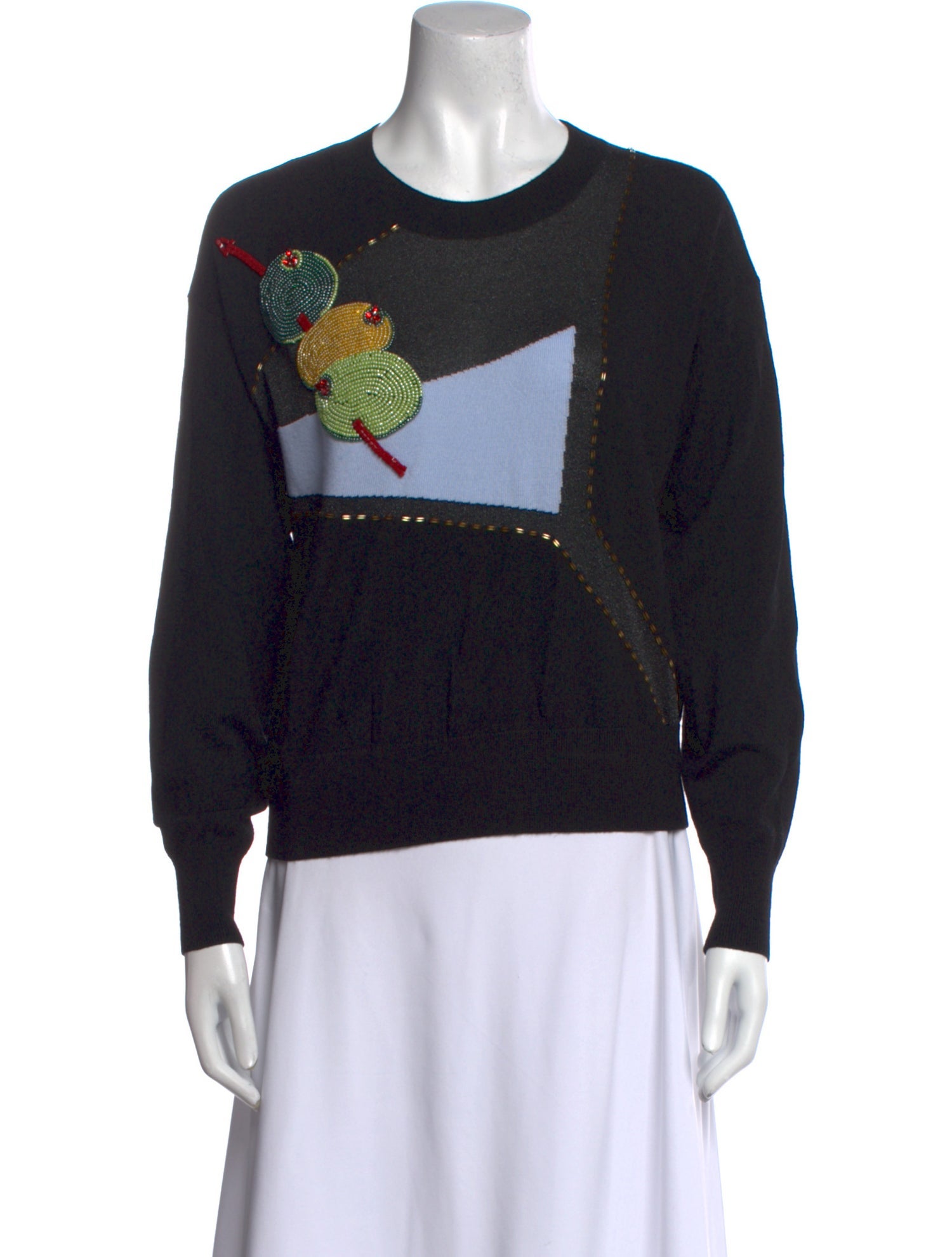 Kate Spade New York Printed Crew Neck Sweater
