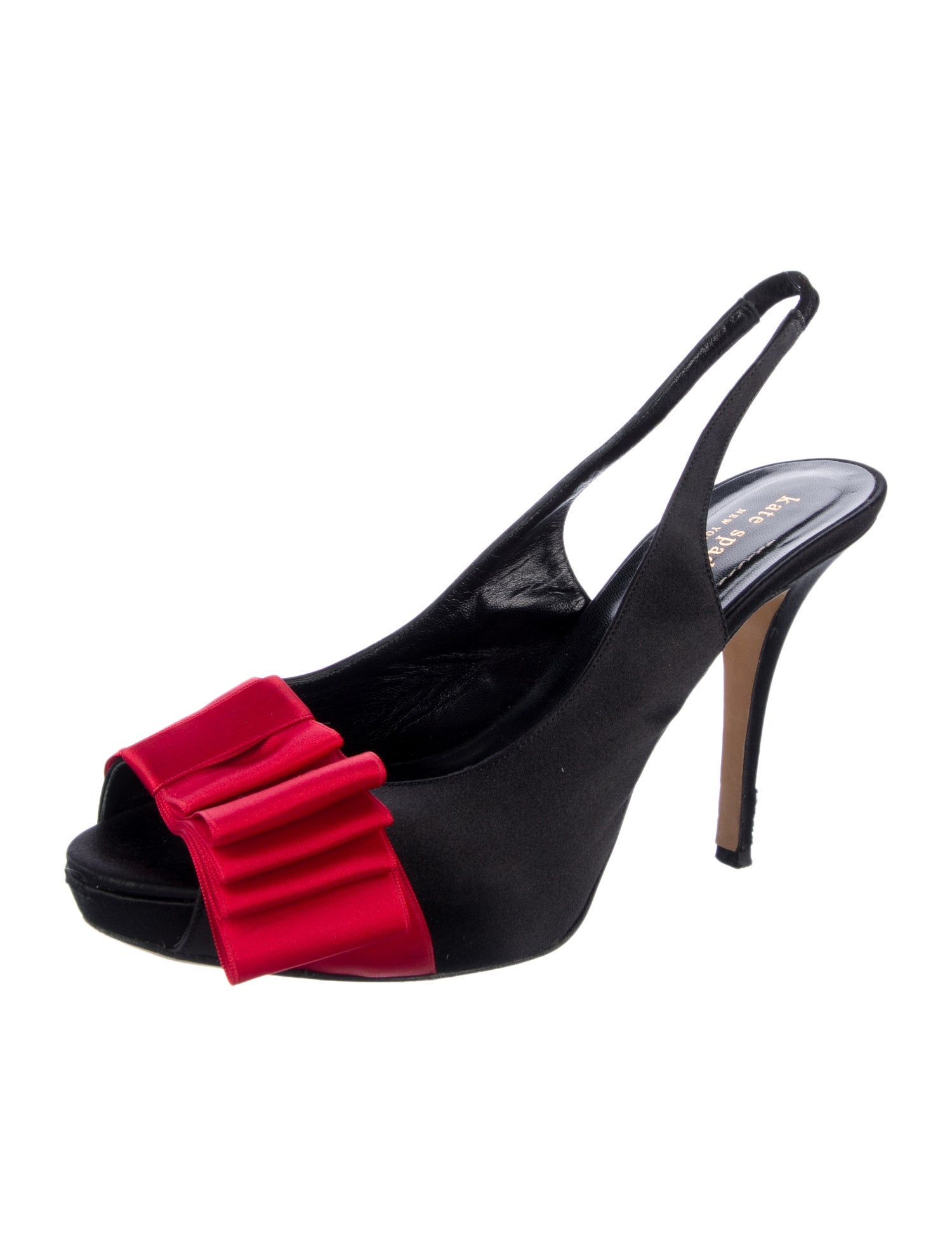 Kate Spade New York Satin Animal Print Slingback Sandals