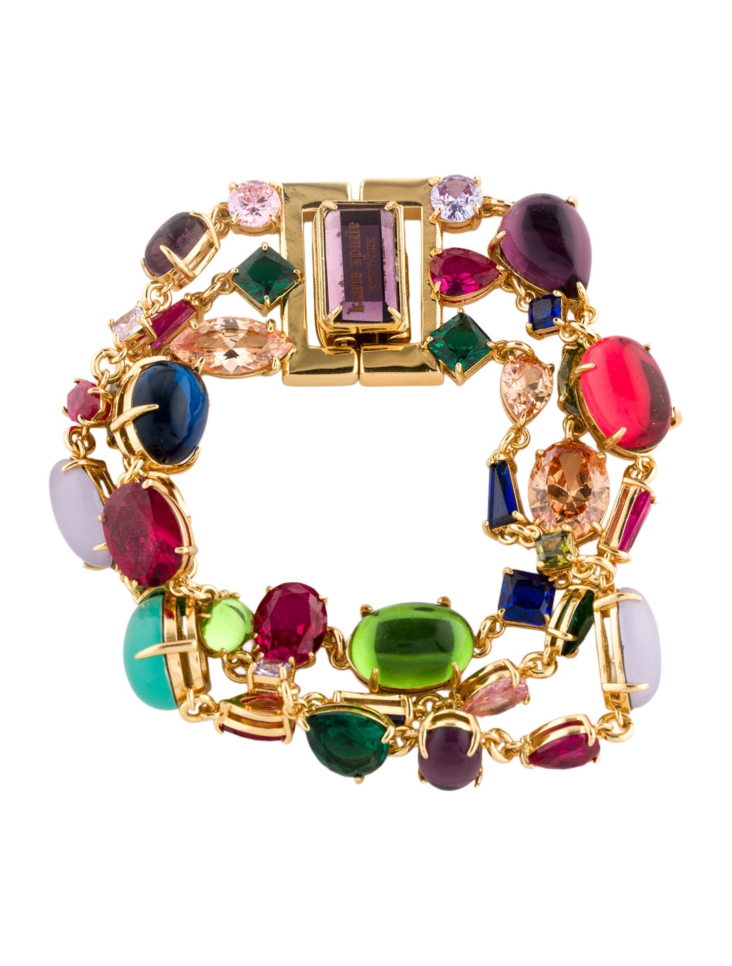 Kate Spade New York Cubic Zirconia & Glass Showtime Link Bracelet