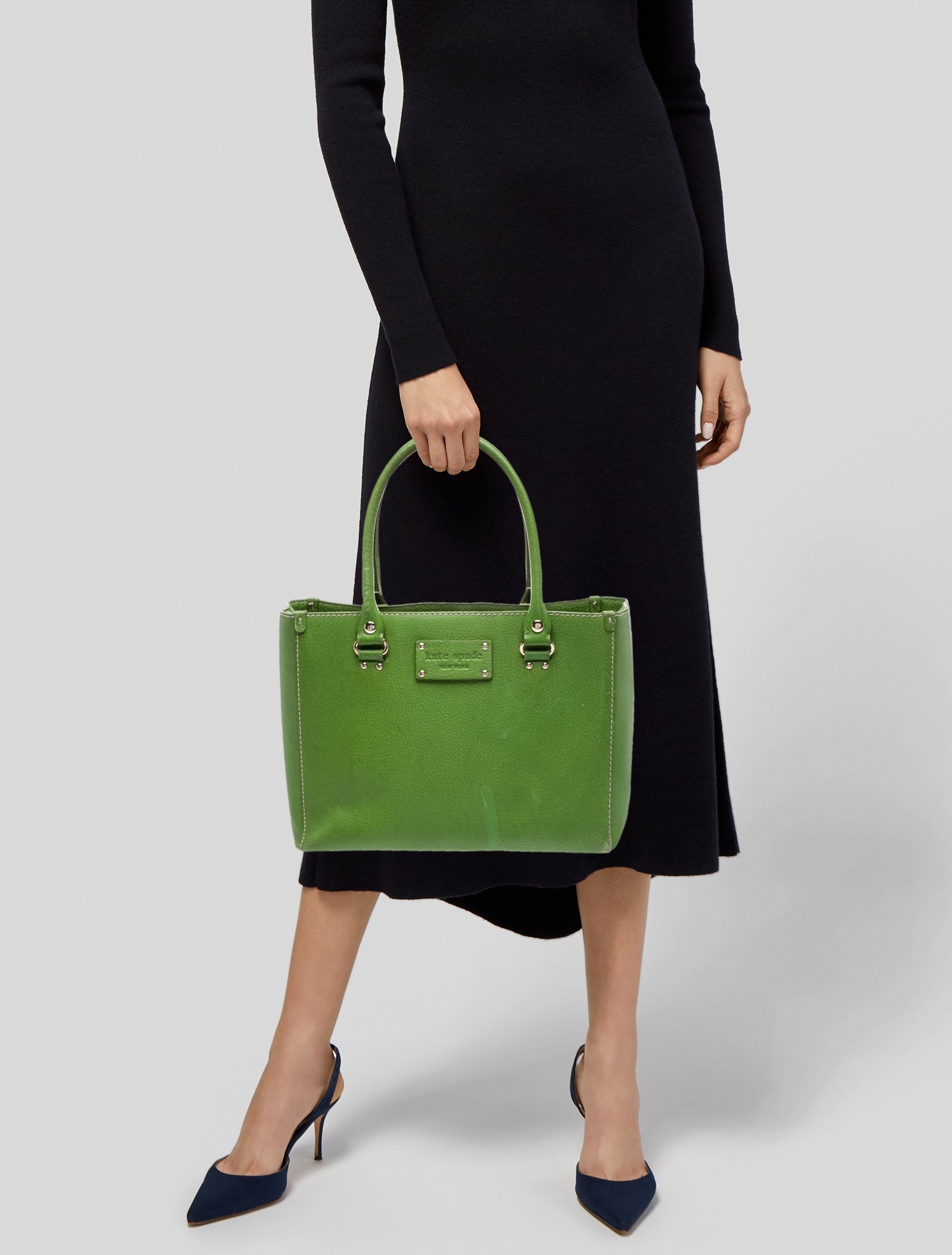 kate spade green leather dress Kate Spade Green Dress- Sz 0 – Restyled By Emily main image 1