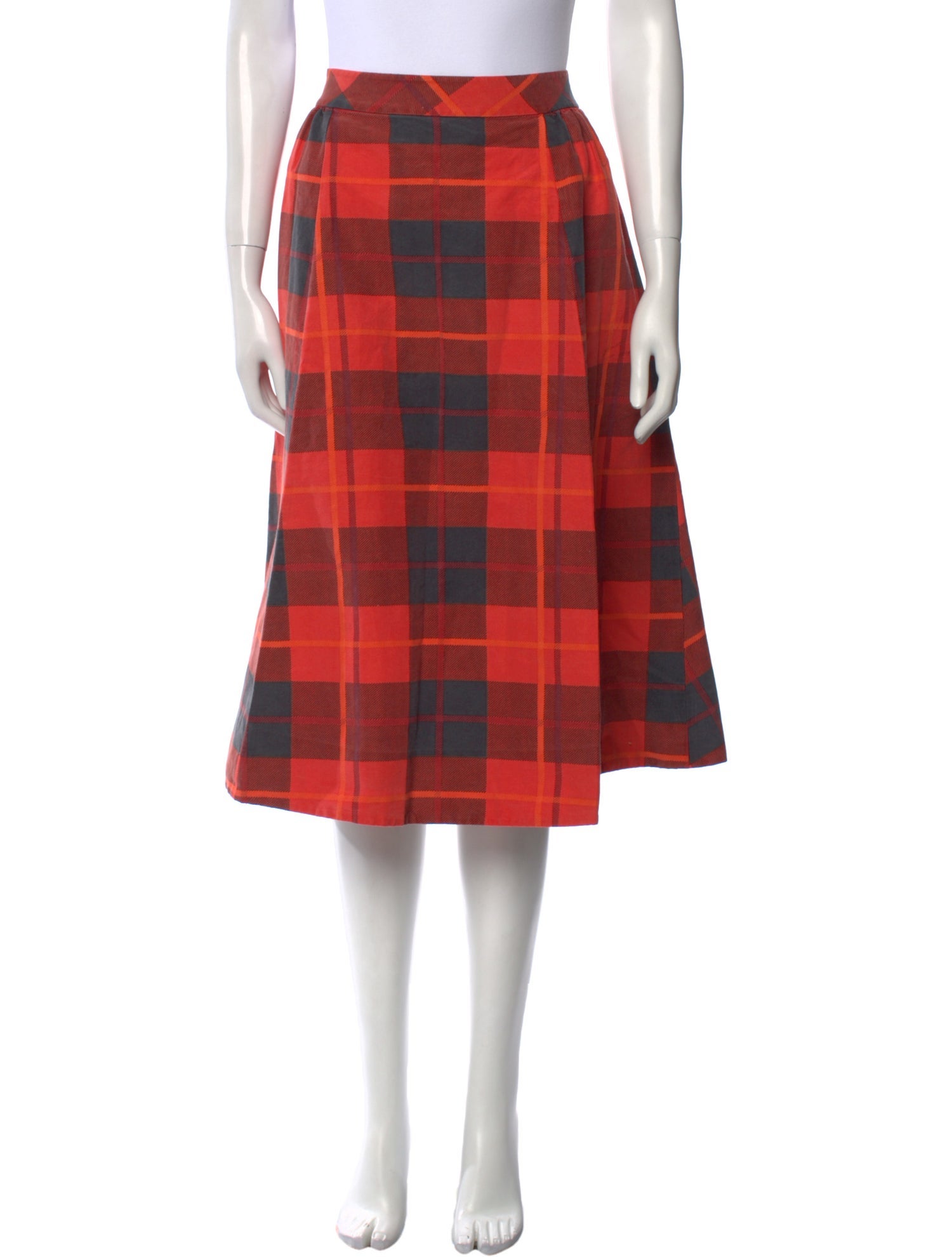 Kate Spade New York Plaid Print Knee-Length Skirt