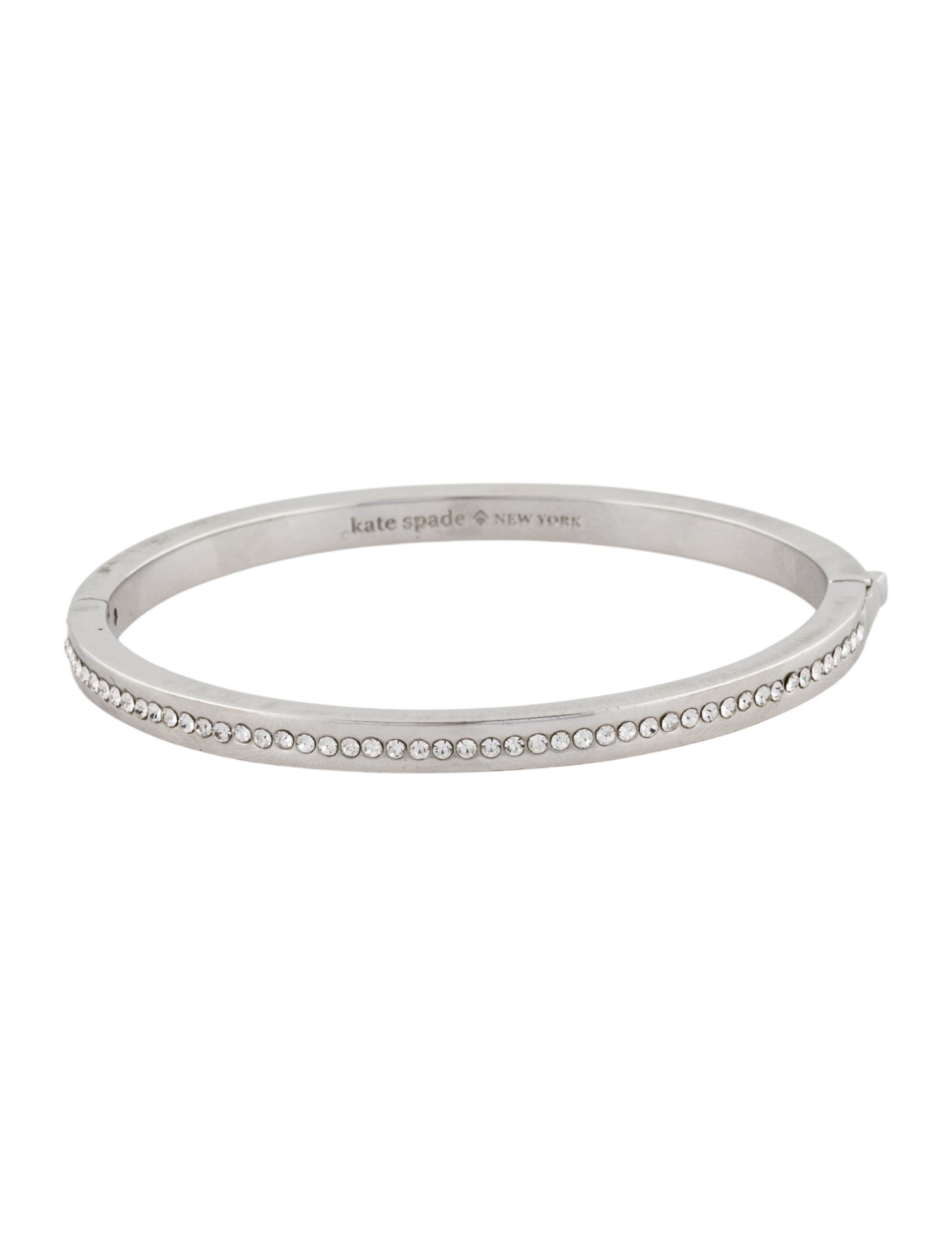 Kate Spade New York Crystal Hinged Bangle Bracelet
