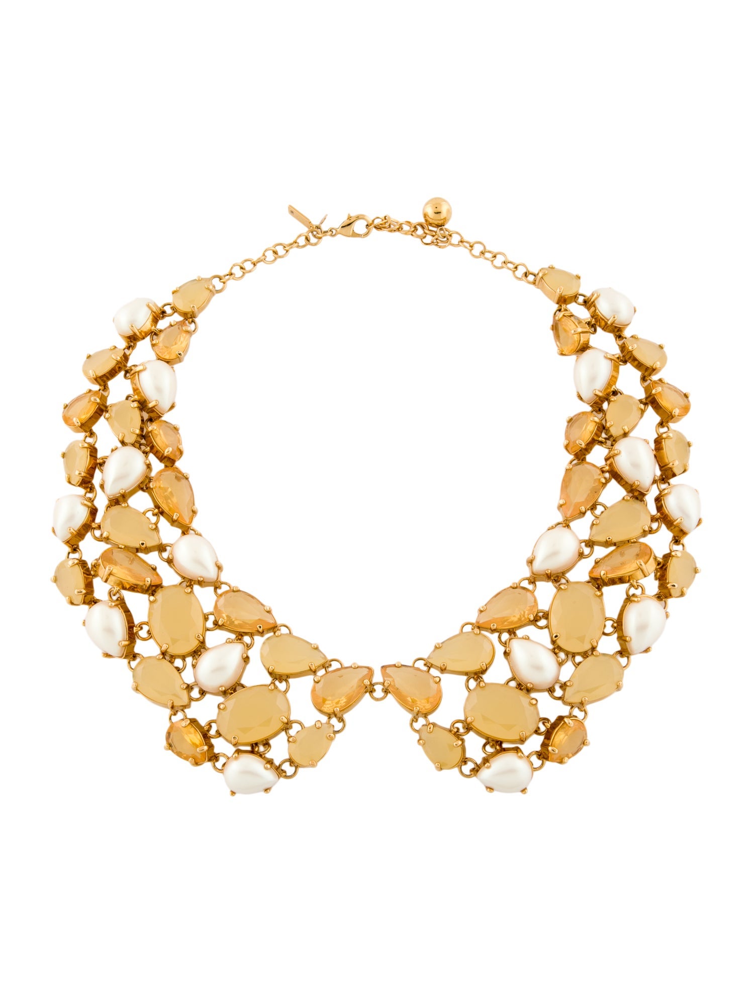 Kate Spade New York Faux Pearl & Crystal Collar Necklace