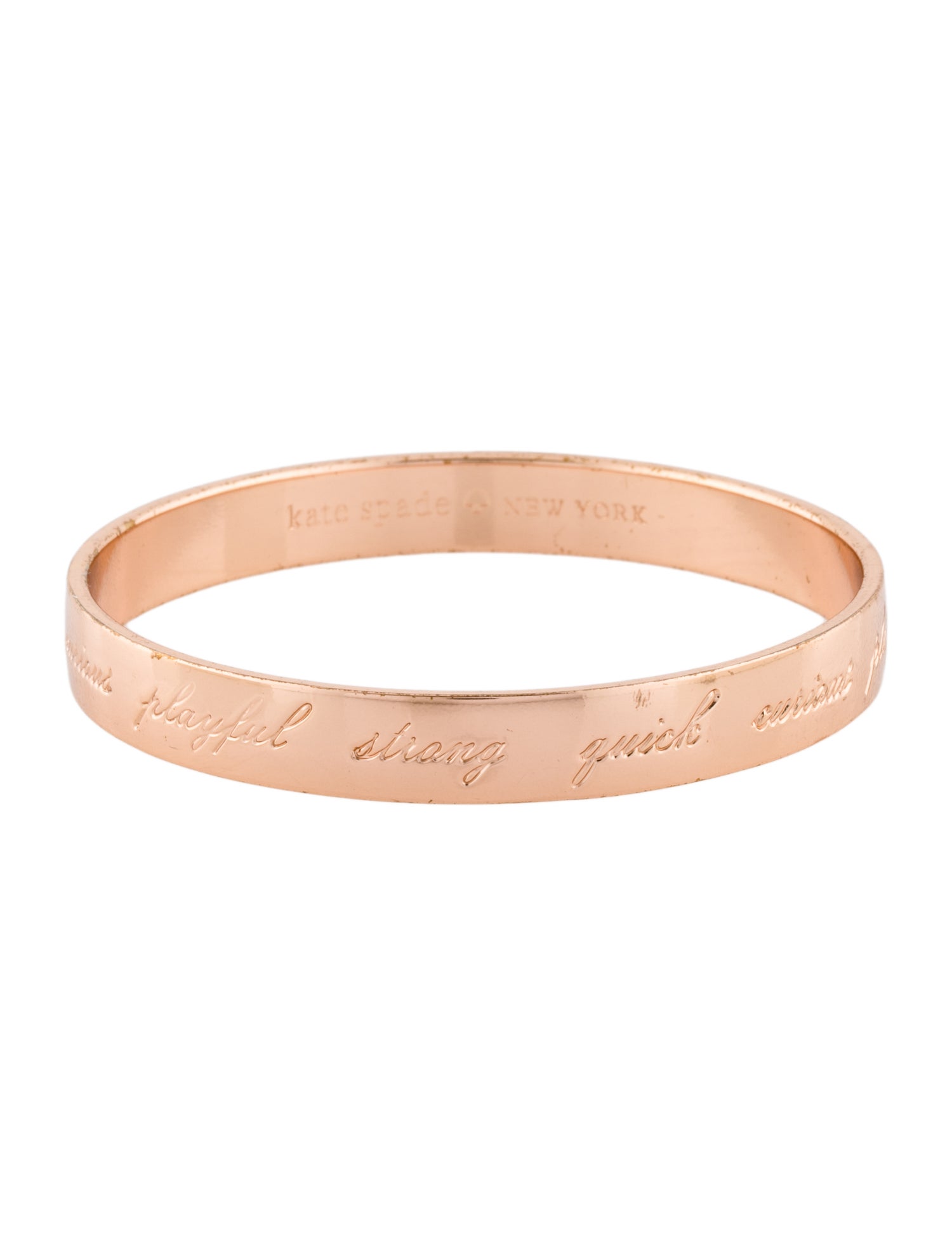 Kate Spade New York Style In Spades Engraved Bangle Bracelet