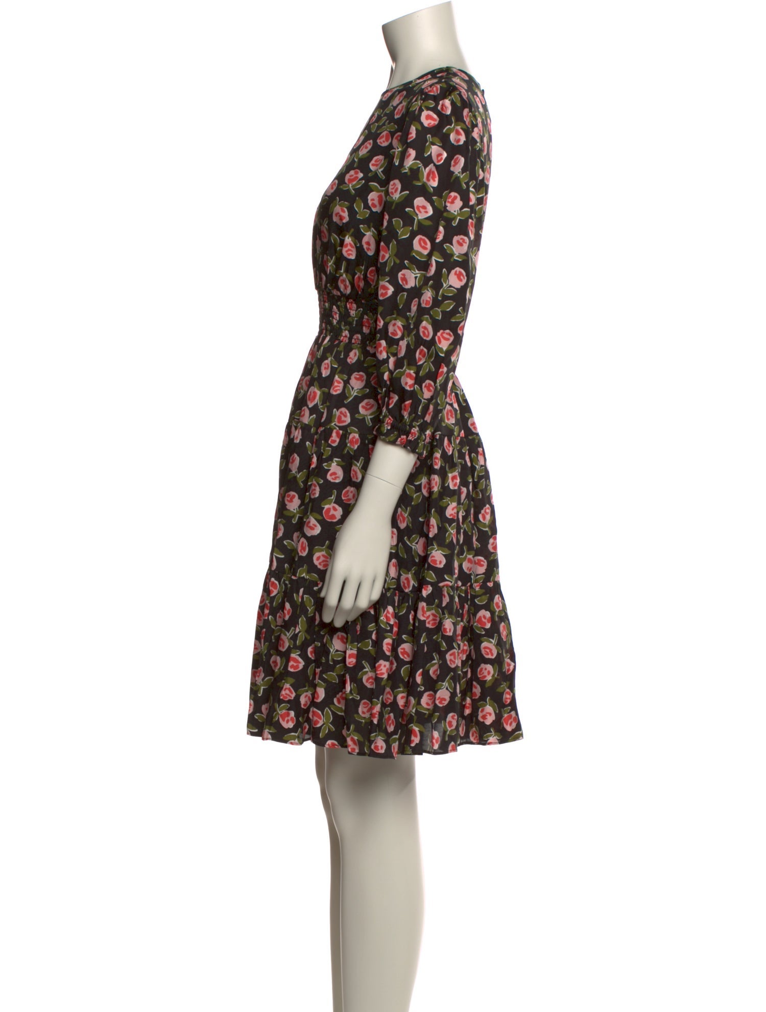 Kate Spade New York Floral Print Knee-Length Dress