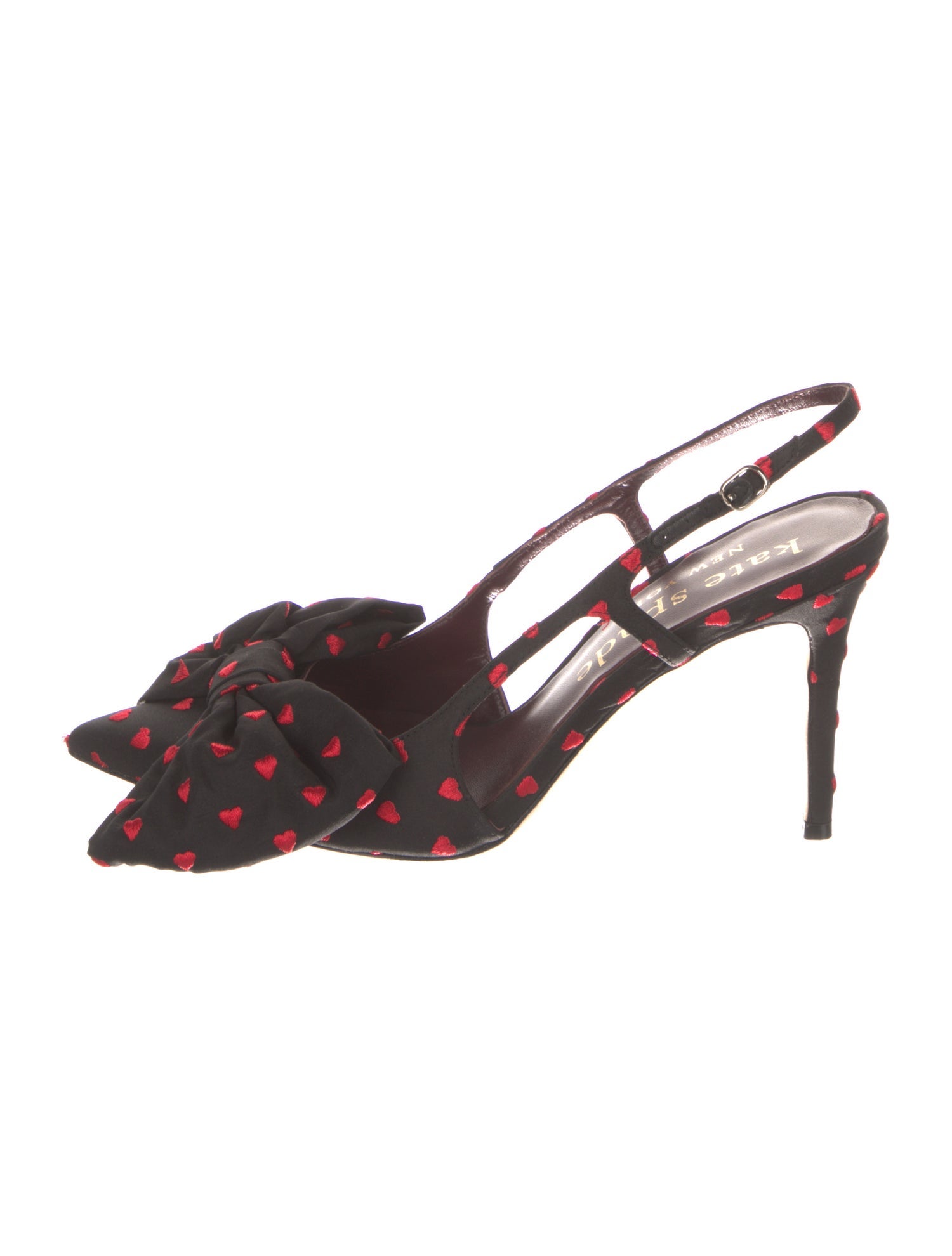 Kate Spade New York Floral Print Bow Accents Slingback Pumps