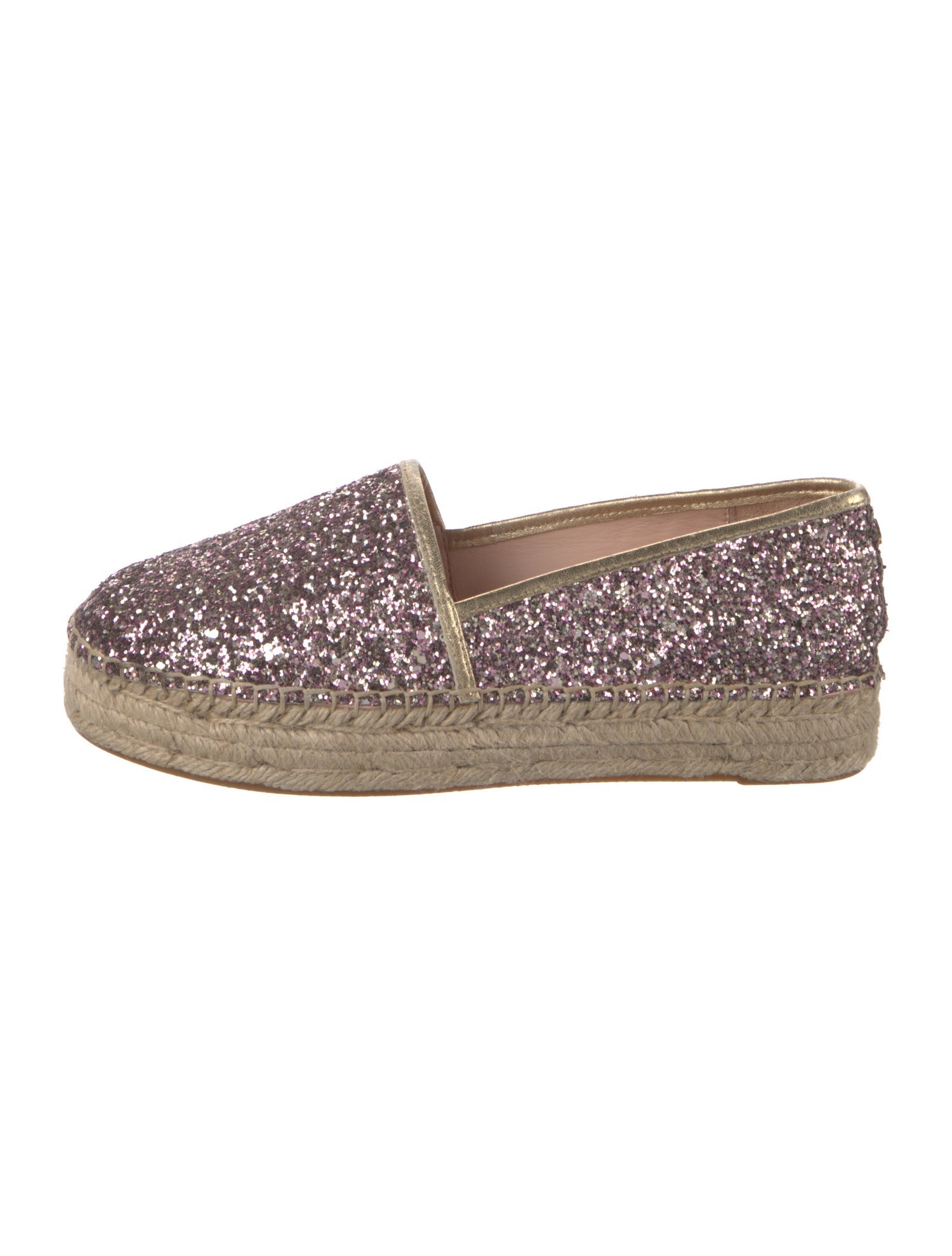 Kate Spade New York Glitter Colorblock Pattern Espadrilles