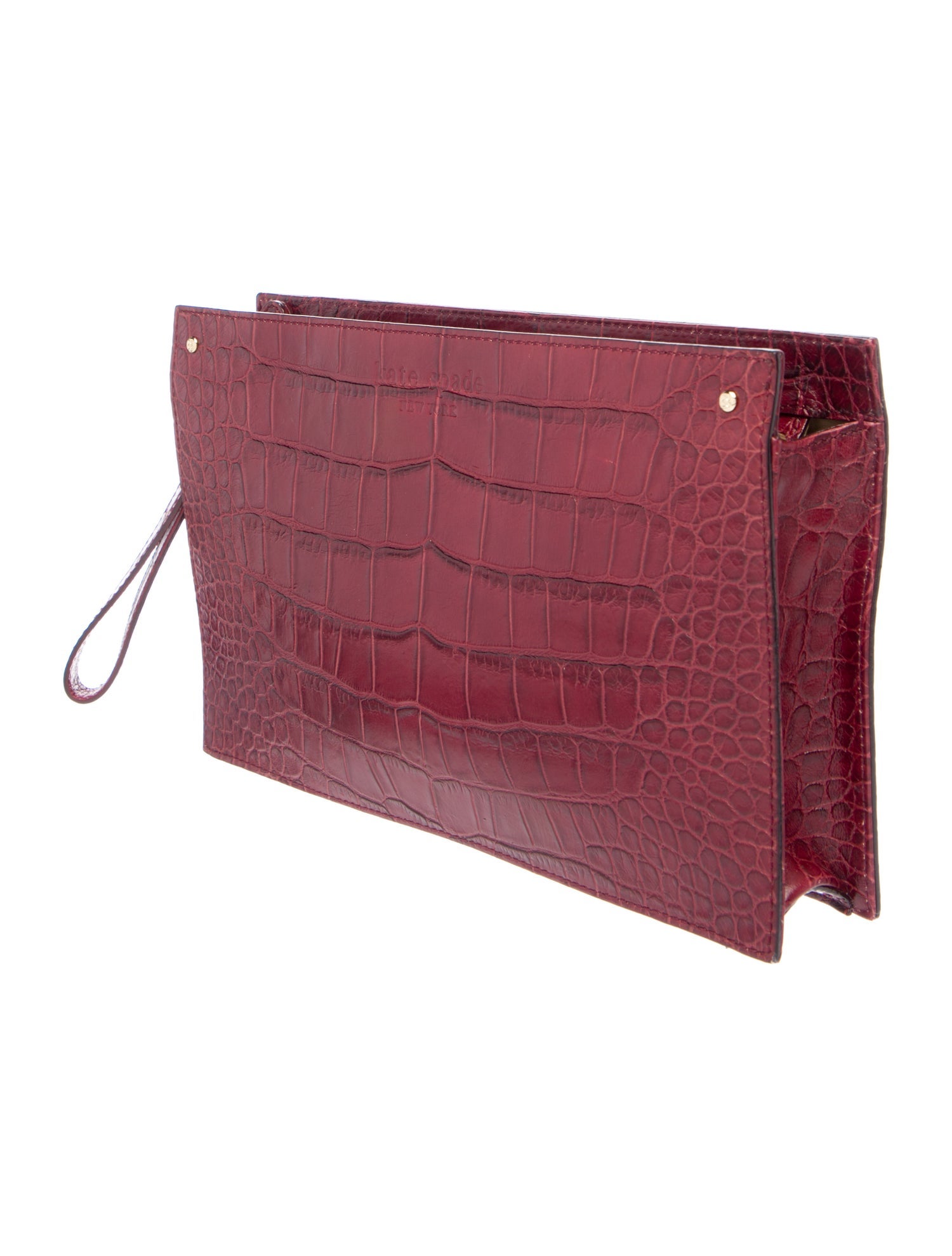 Kate Spade New York Embossed Leather Clutch