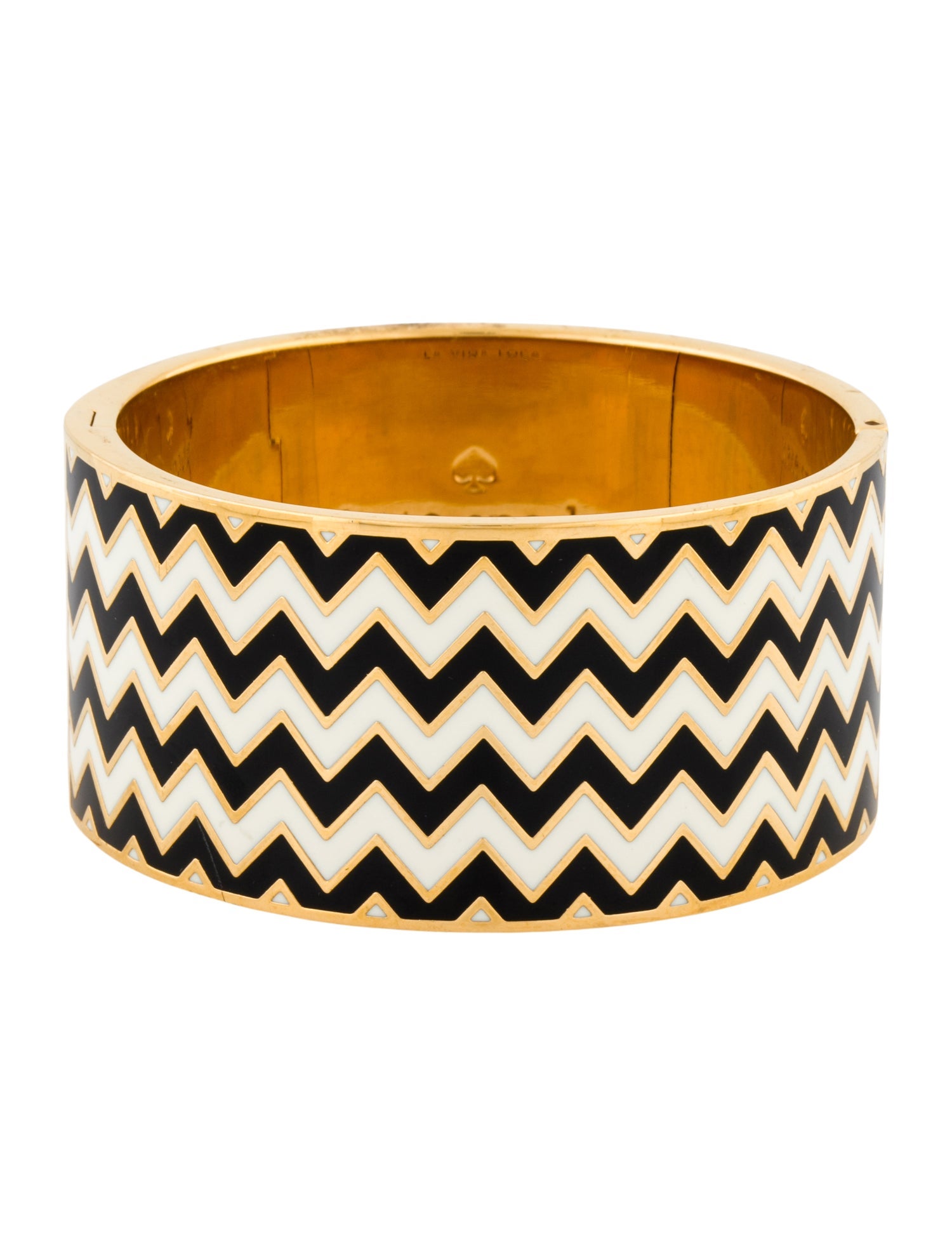 Kate Spade New York Enamel "La Vida Loca" Hinged Bangle Bracelet