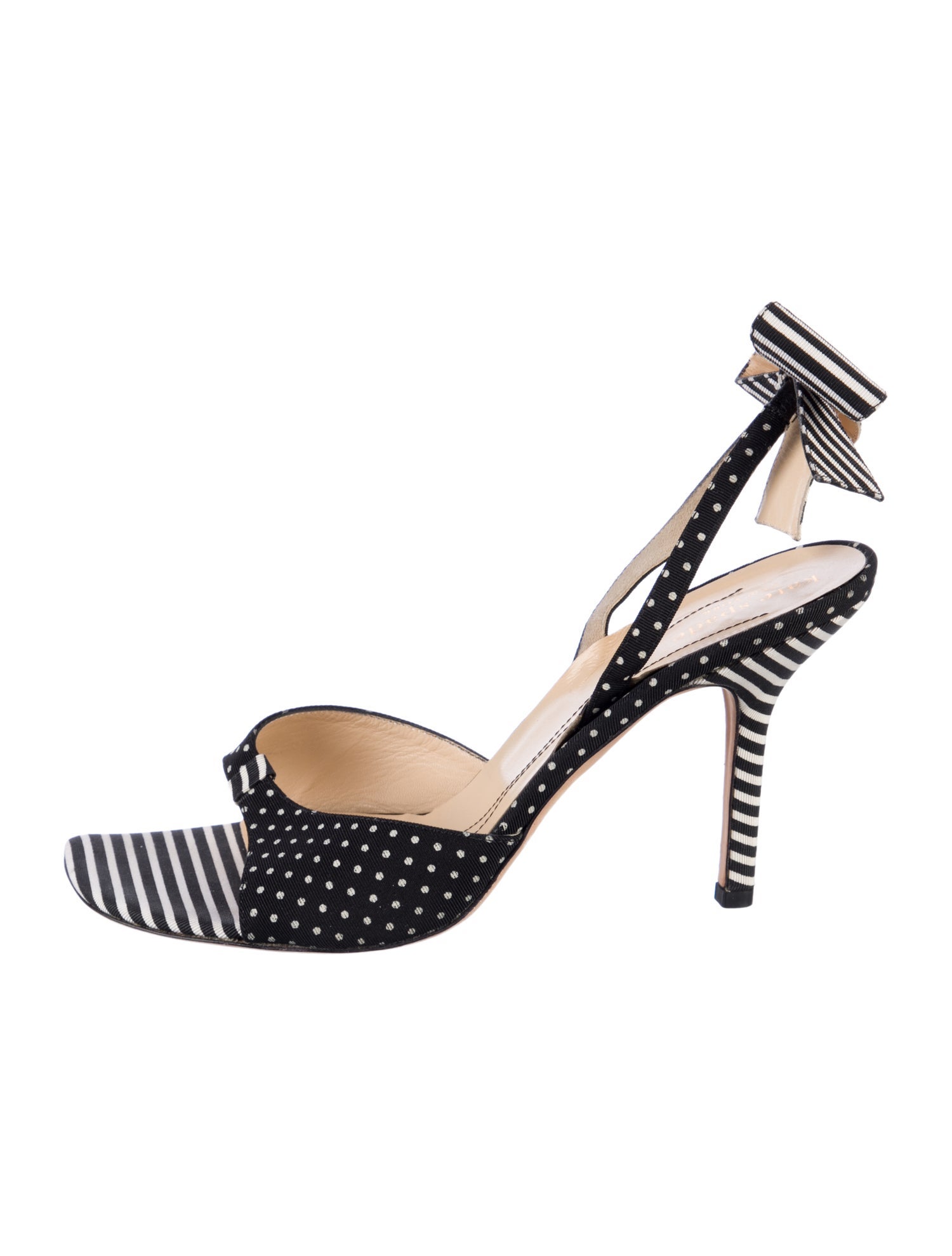 Kate Spade New York Striped Bow Accents Sandals