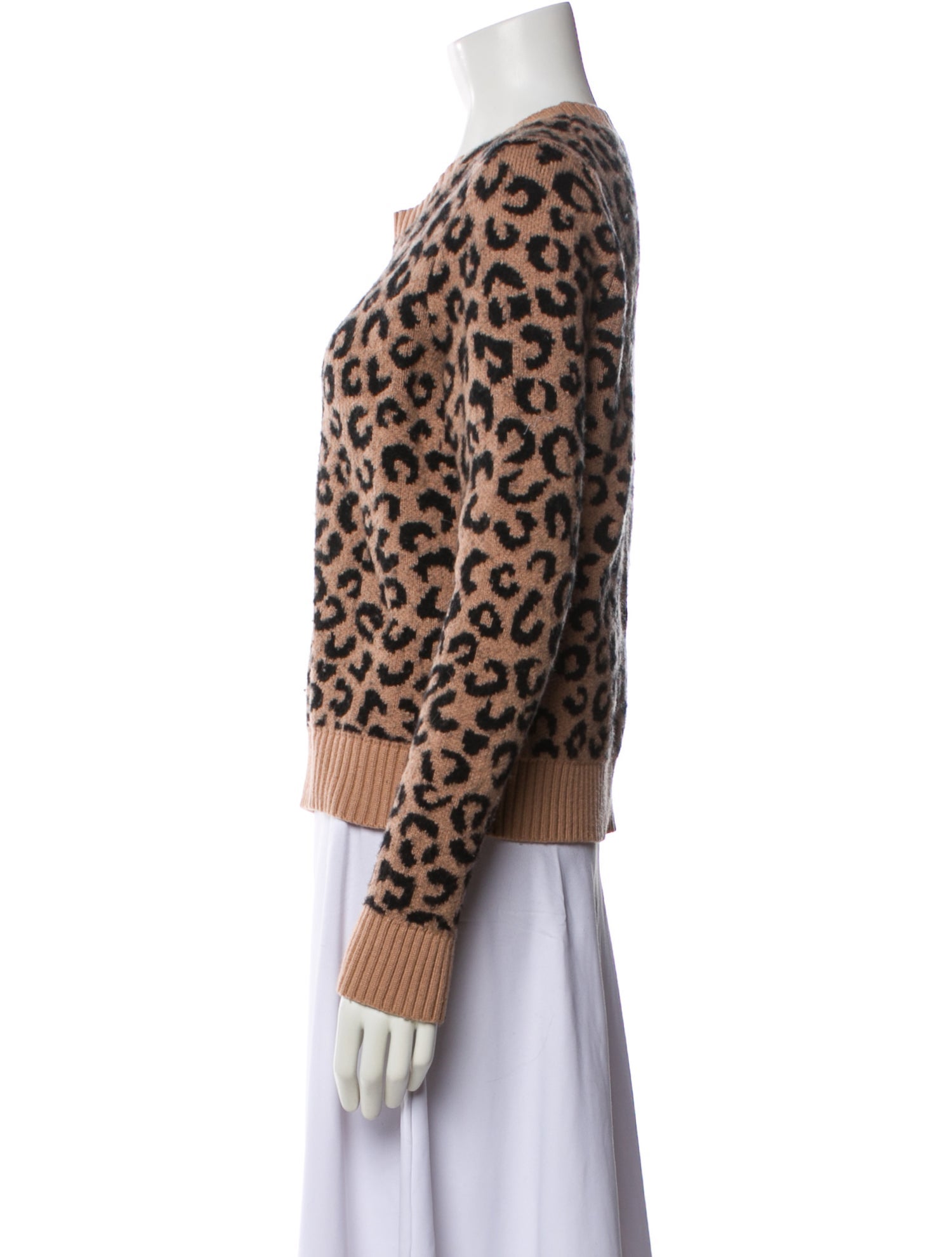 Kate Spade New York Animal Print Crew Neck Sweater