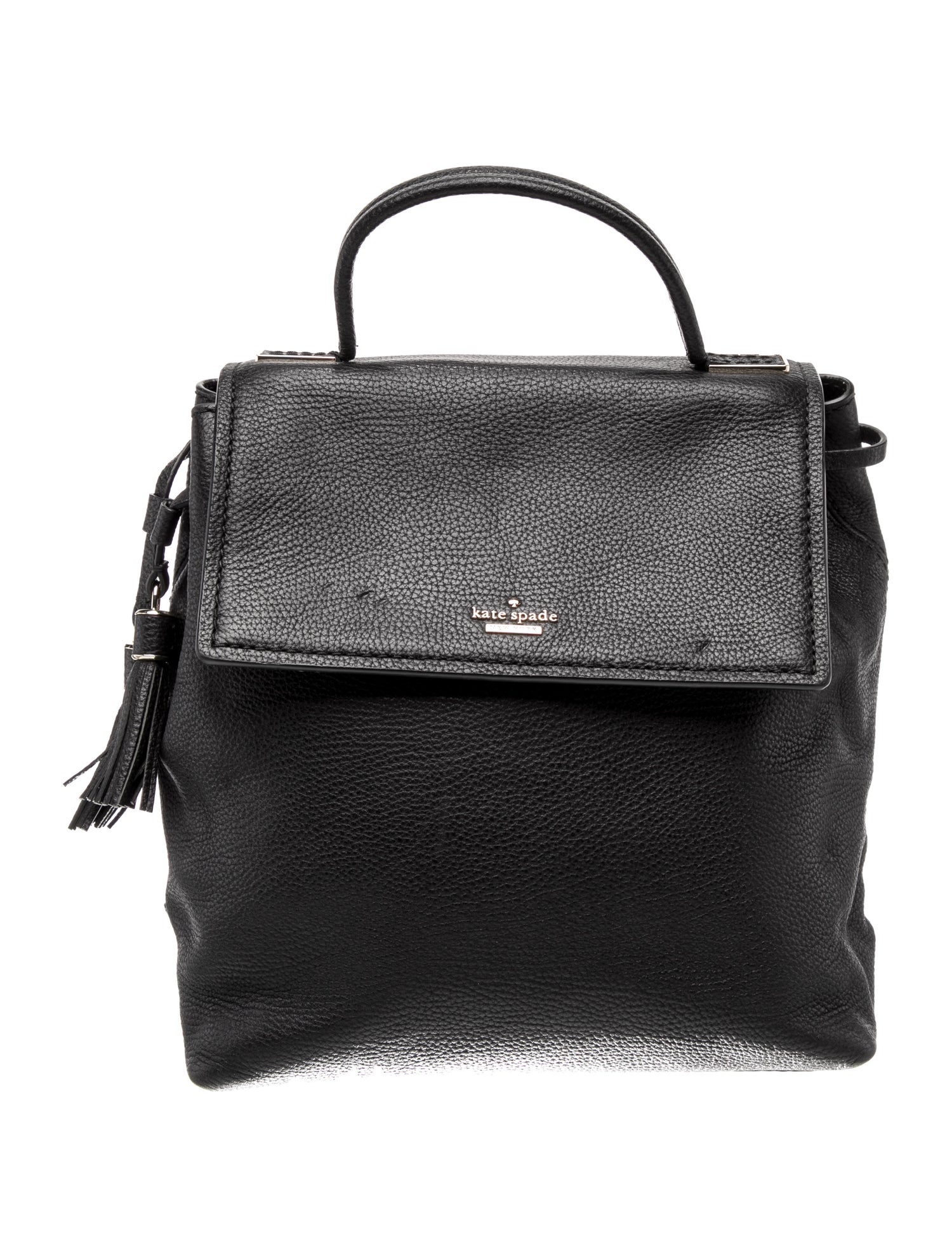 Kate Spade New York Leather Backpack - Black Backpacks, Handbags 