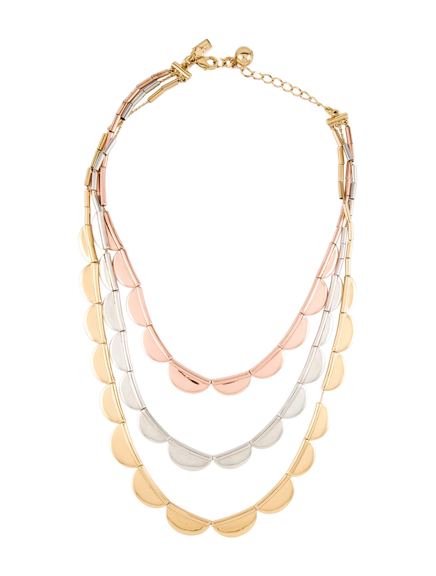 Kate Spade New York Tri-Tone Multistrand Necklace