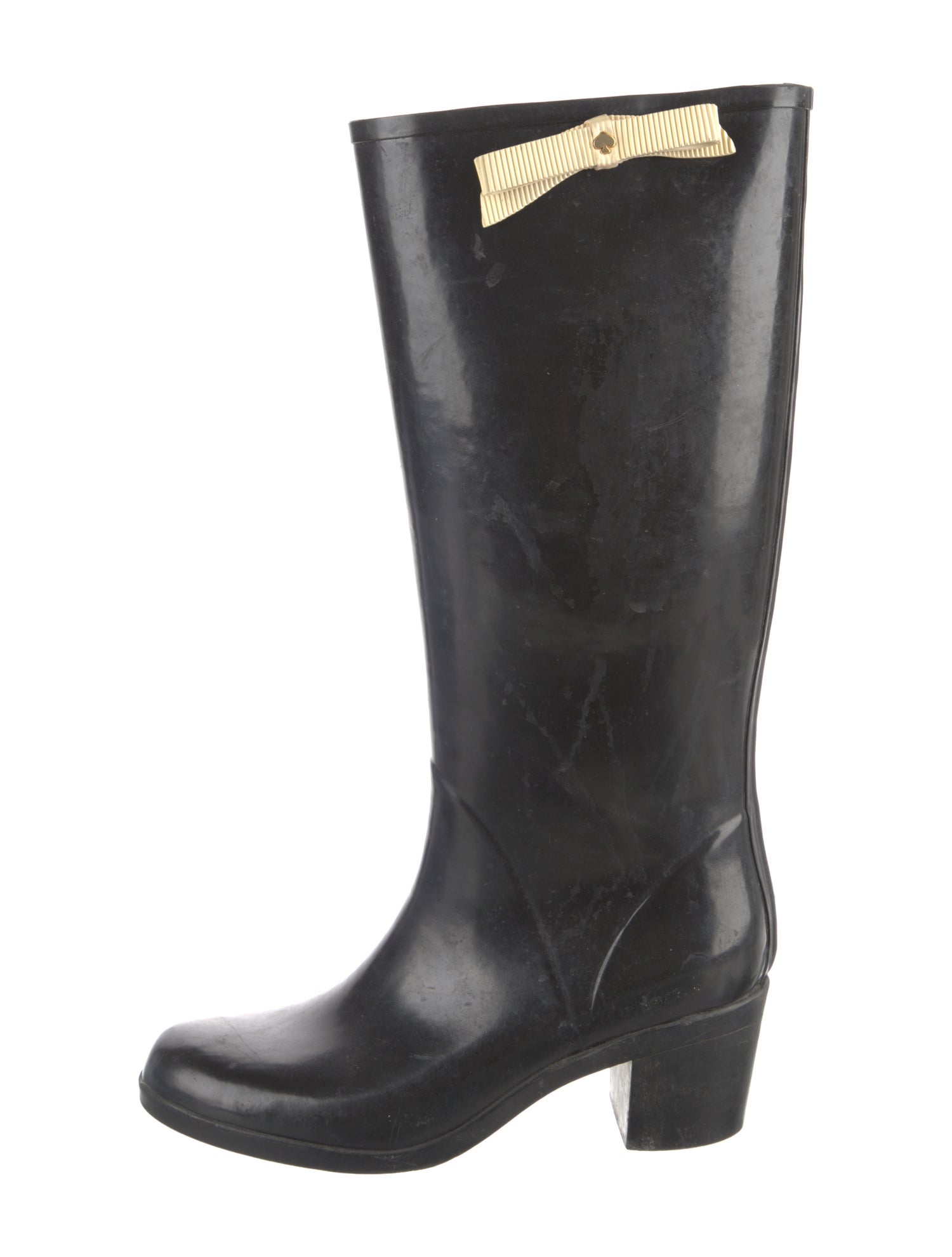 Kate Spade New York Rubber Bow Accents Rain Boots