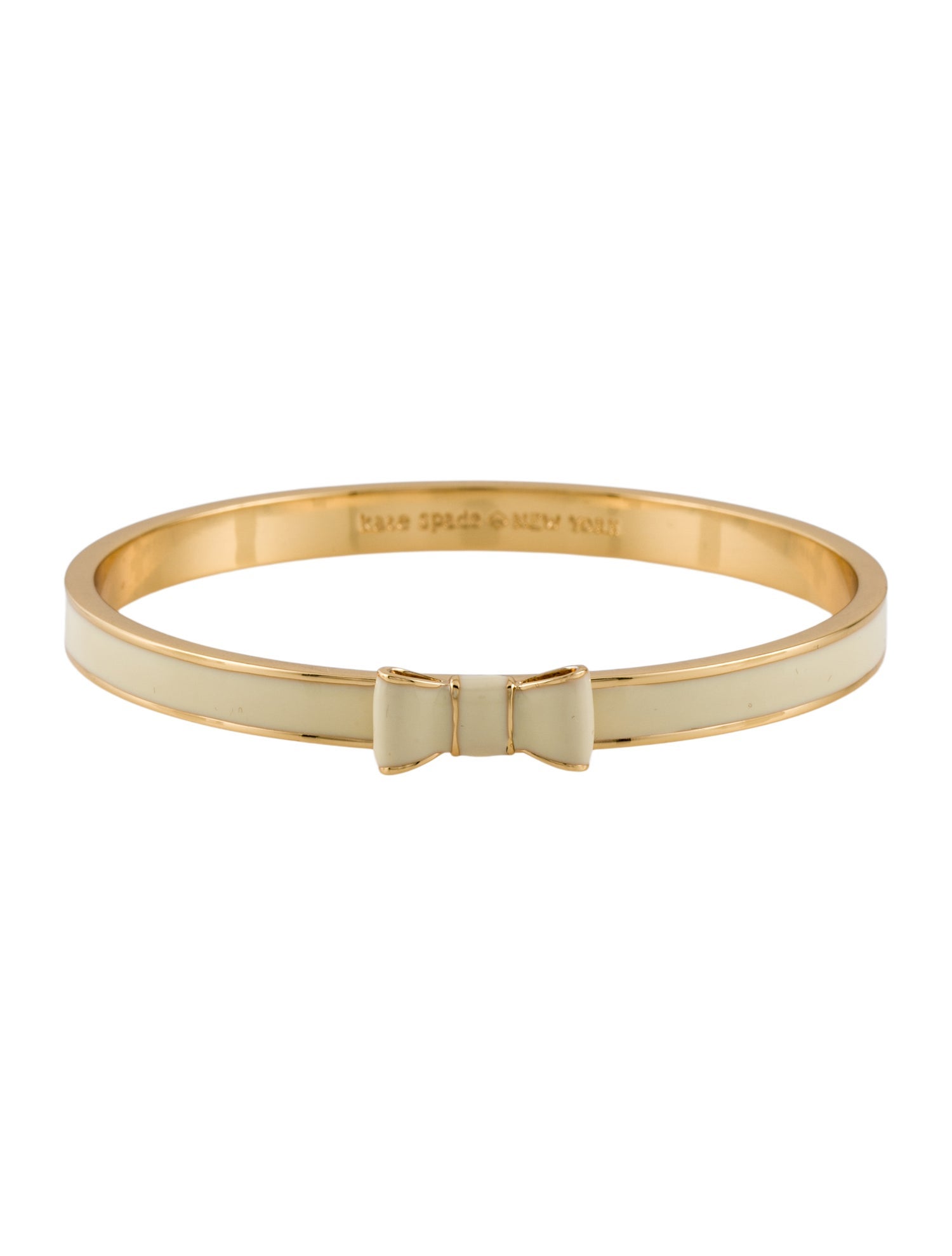 Kate Spade New York Enamel Take A Bow Bangle Bracelet