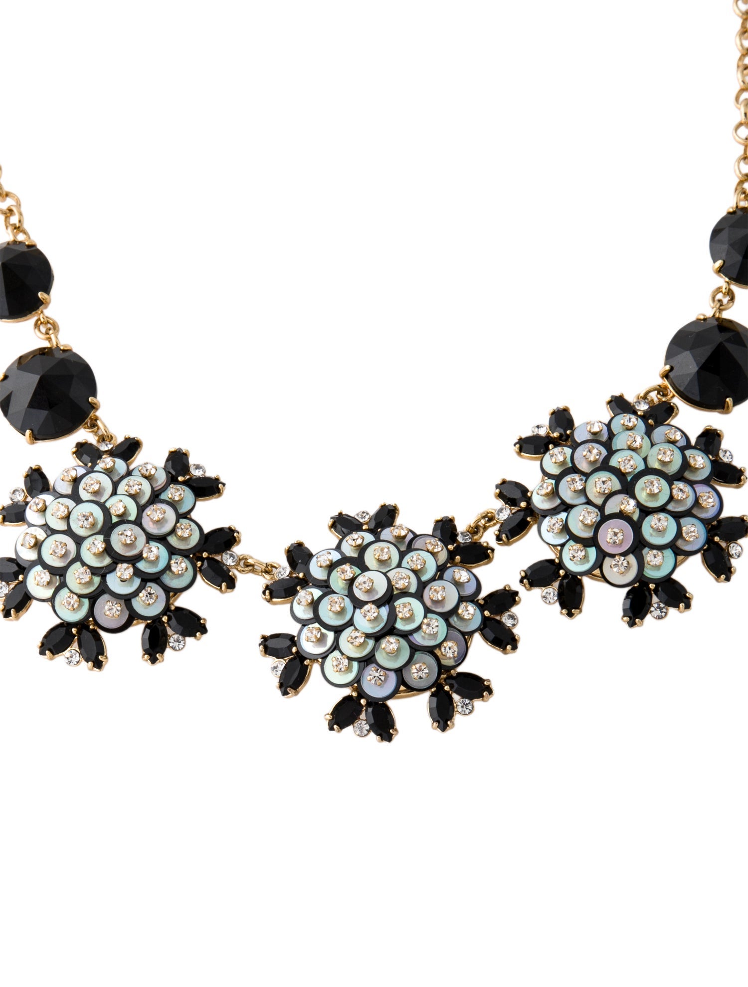 Kate Spade New York Crystal & Sequins "Be Bold" Statement Collar Necklace