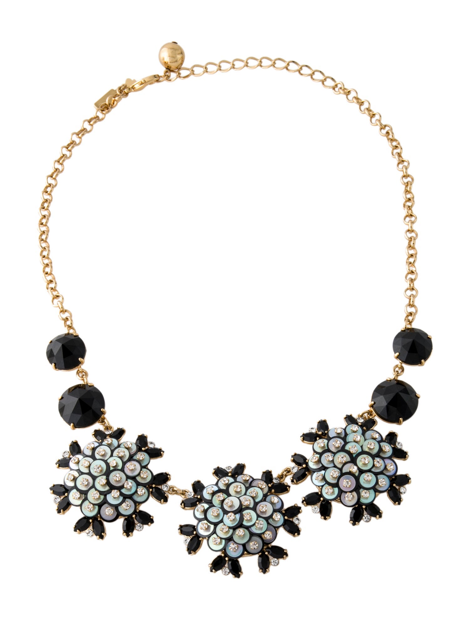 Kate Spade New York Crystal & Sequins "Be Bold" Statement Collar Necklace