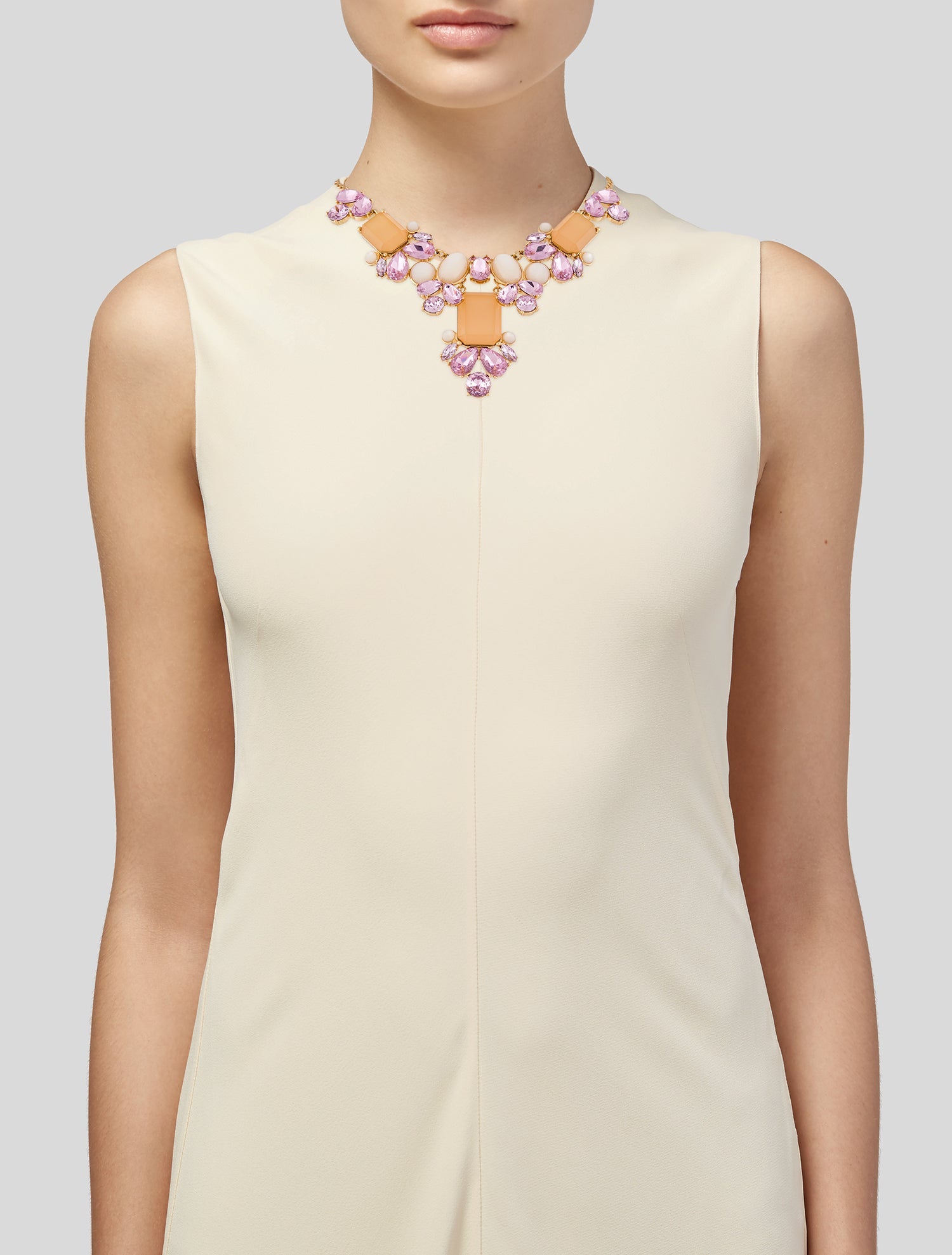 Kate Spade New York Crystal & Resin Cabochon Bib Collar Necklace