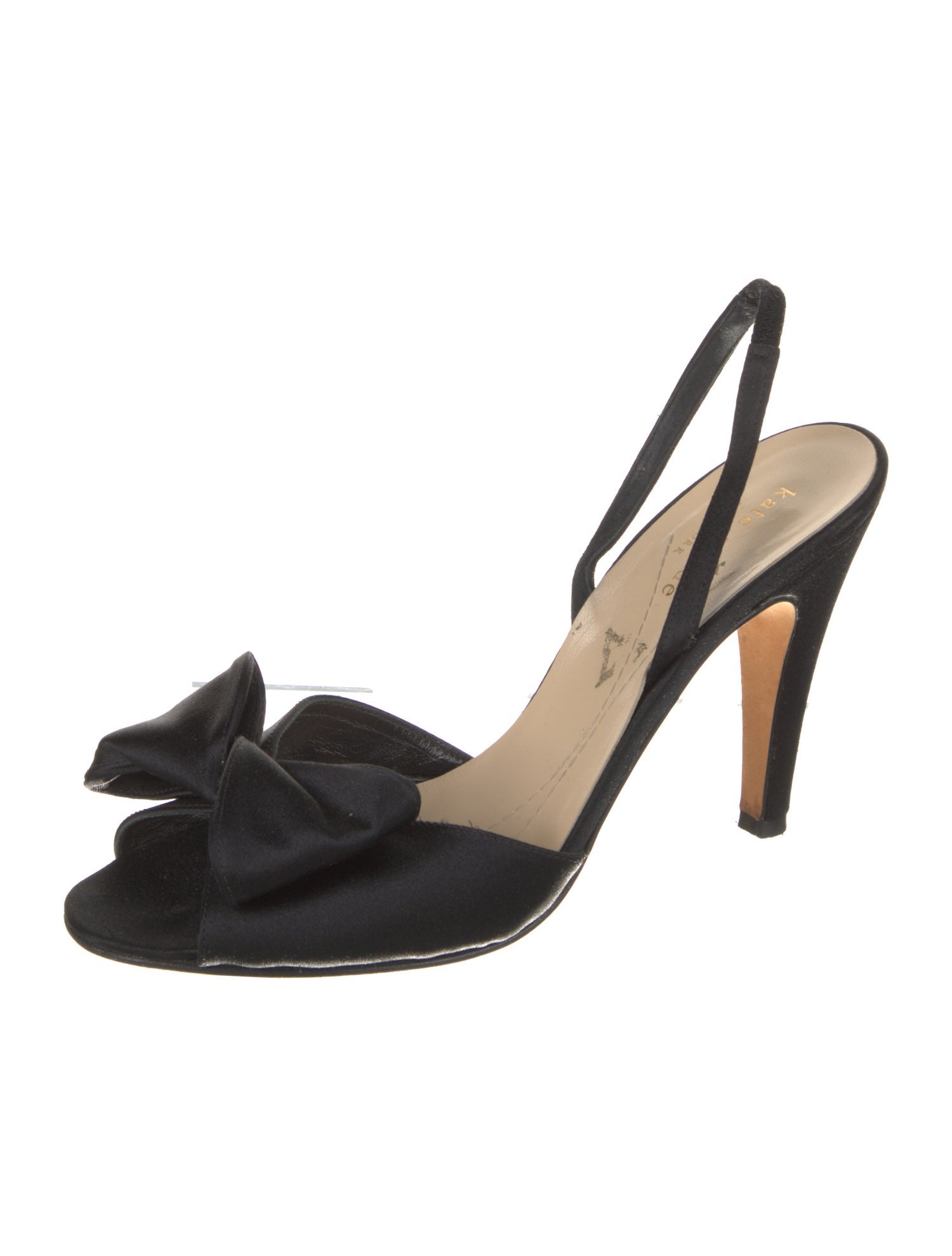 Kate Spade New York Satin Bow Accents Slingback Pumps