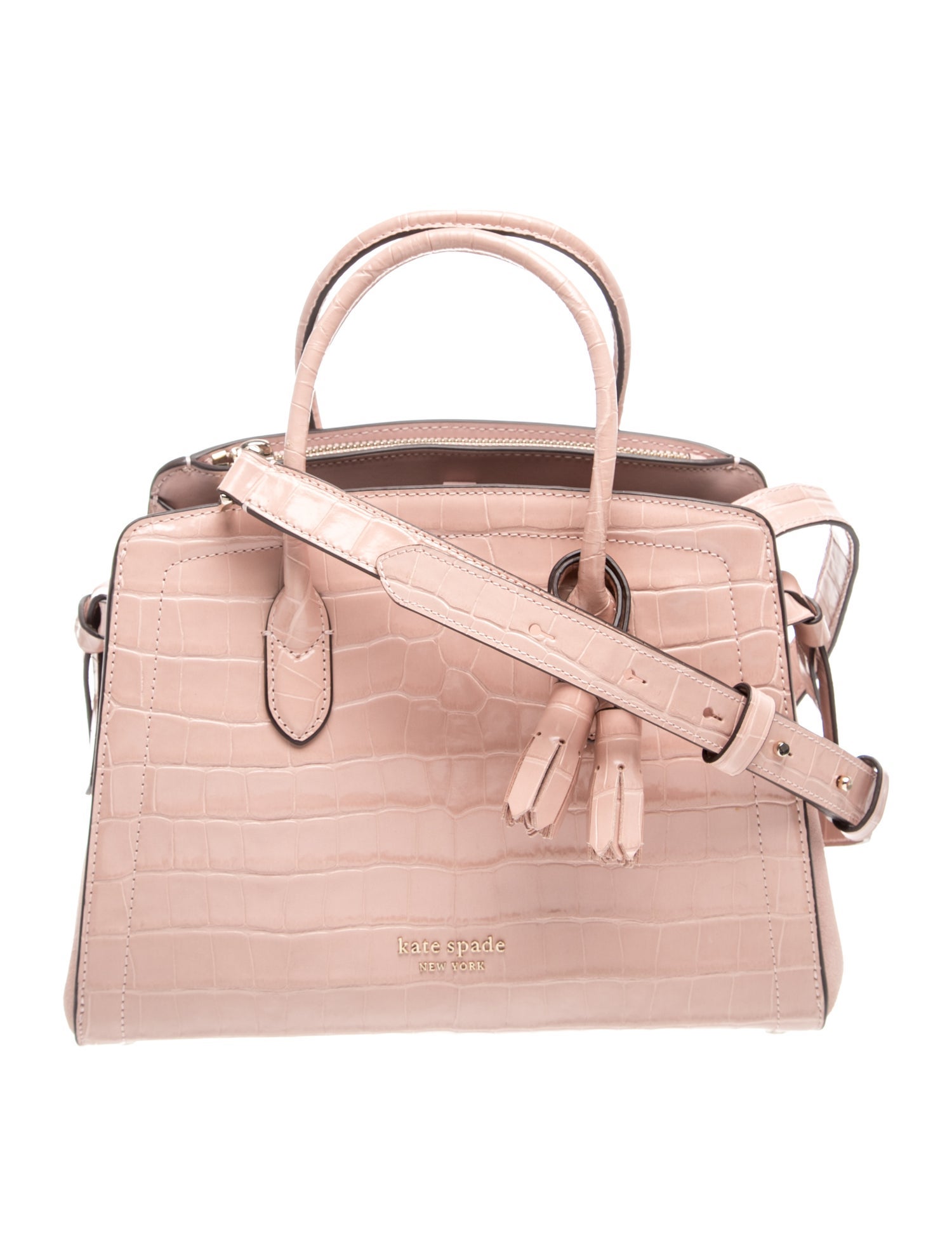Kate Spade New York Embossed Leather Top Handle Bag