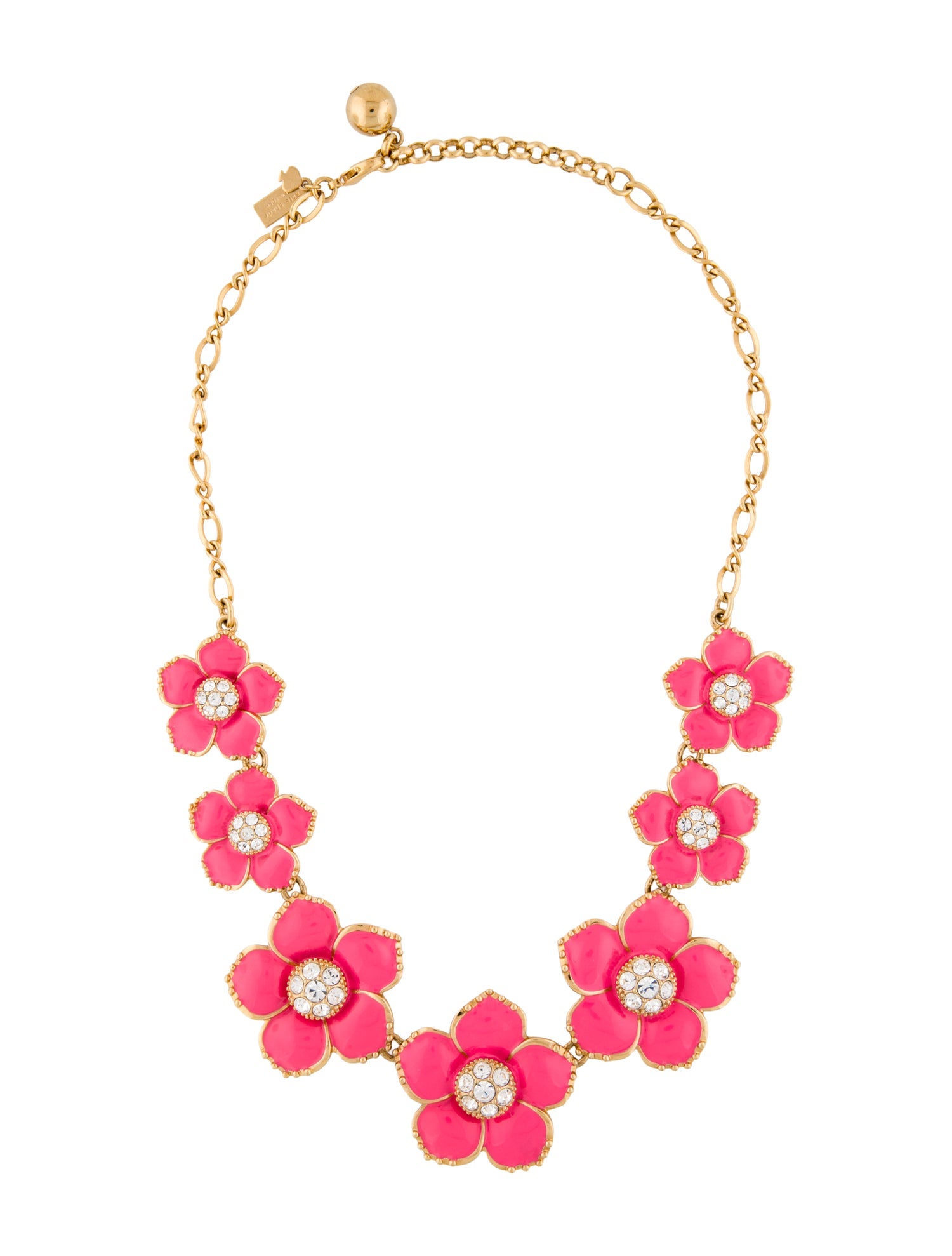 Kate Spade New York Crystal & Enamel Flower Collar Necklace