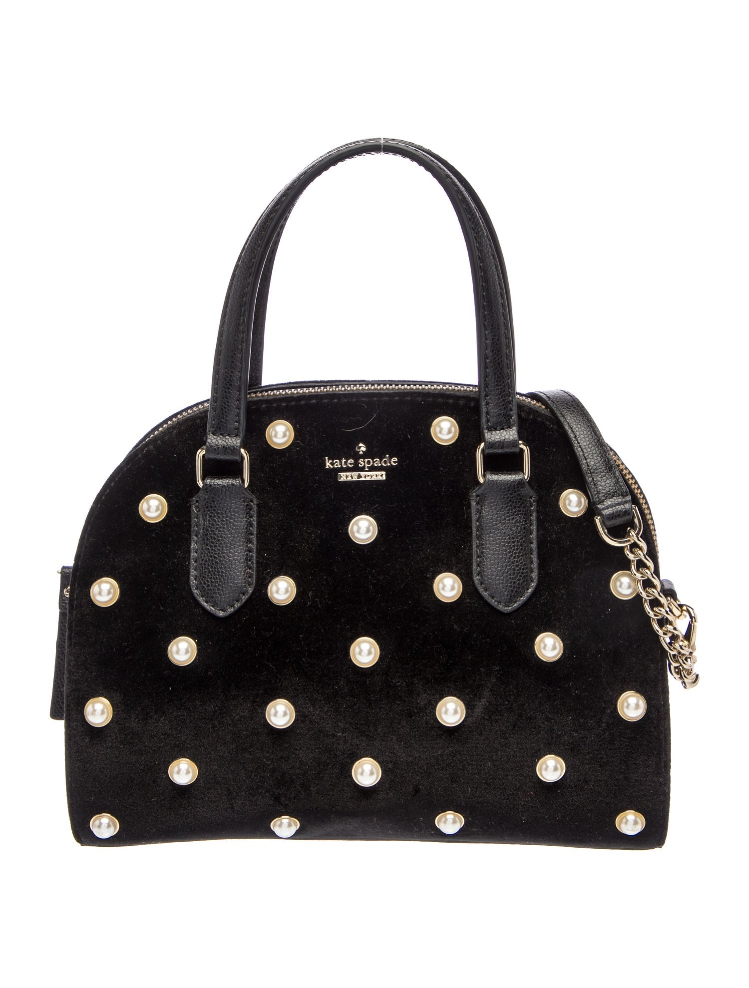 Kate Spade New York Velvet Top Handle Bag