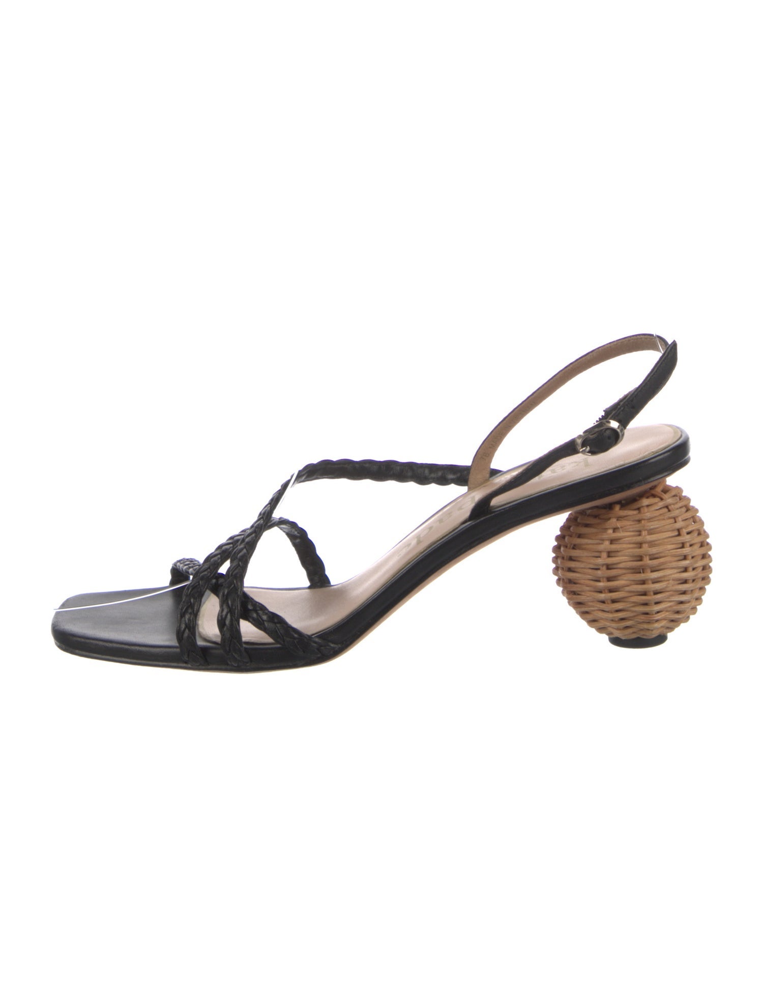 Kate Spade New York Leather Braided Accents Slingback Sandals