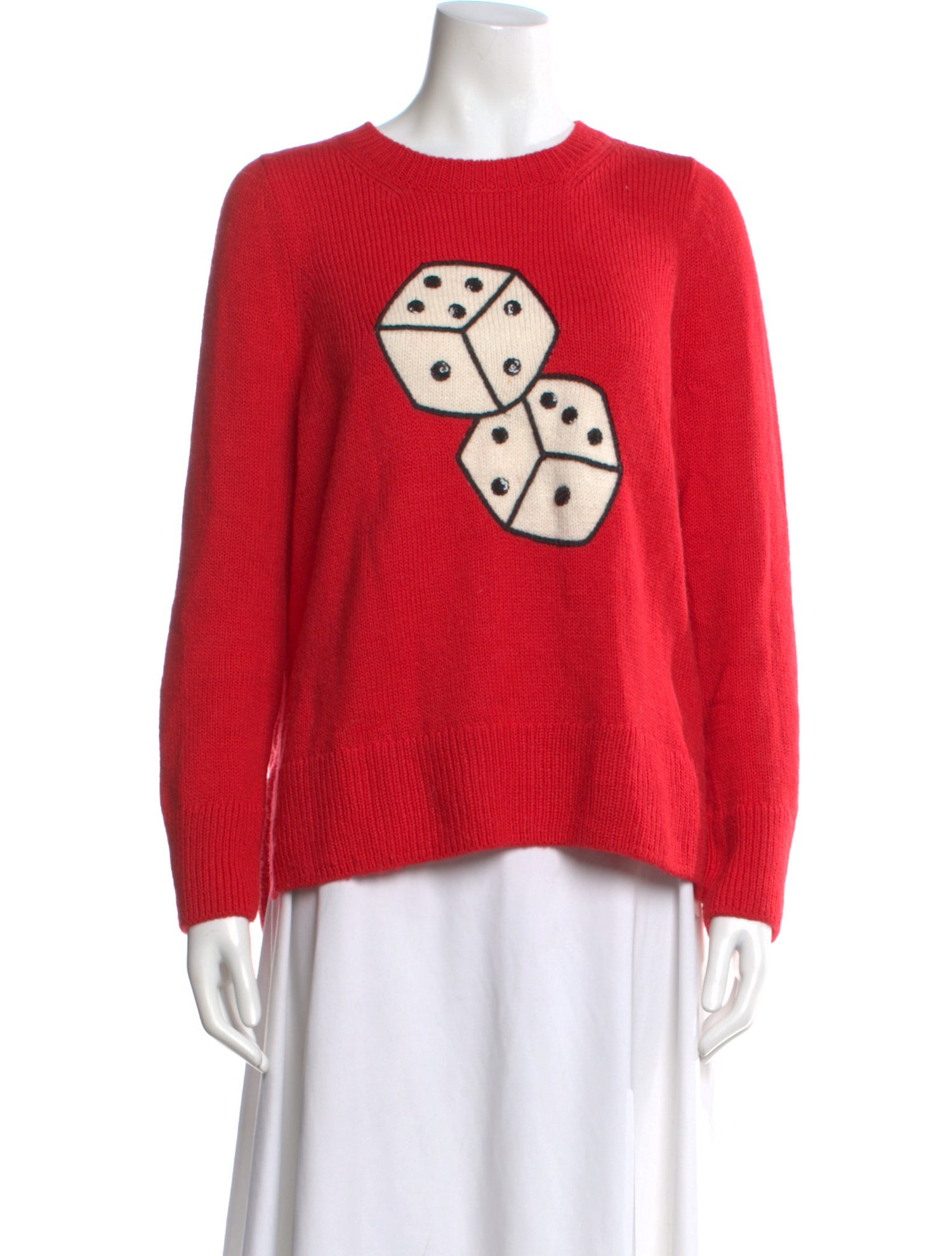 Kate Spade New York Graphic Print Scoop Neck Sweater