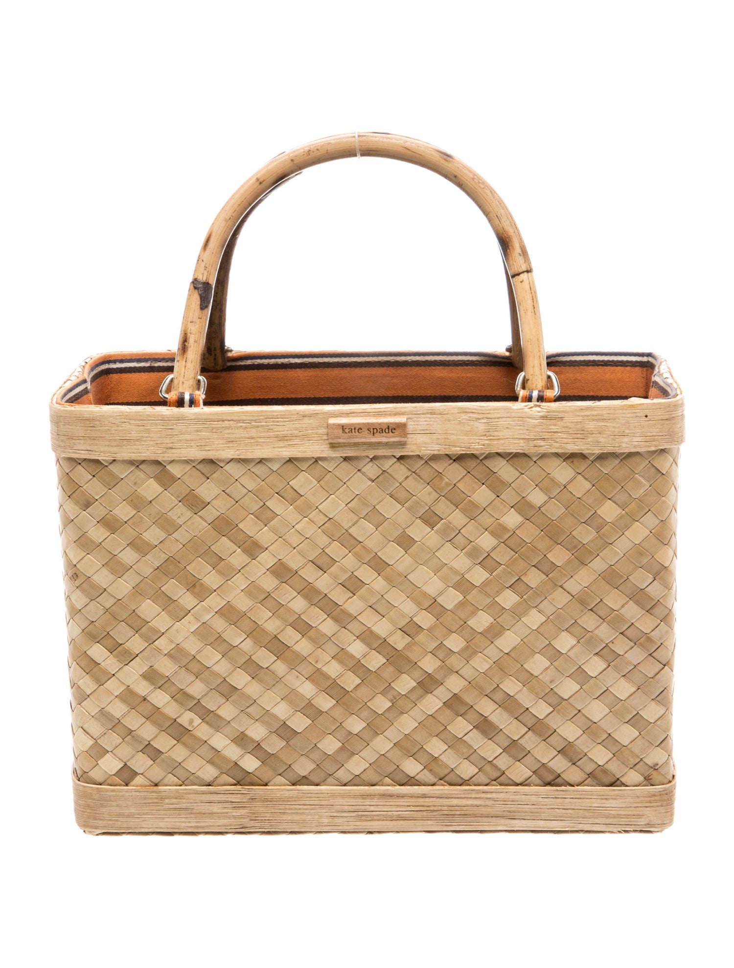 Kate Spade New York Straw Top Handle Bag Vintage