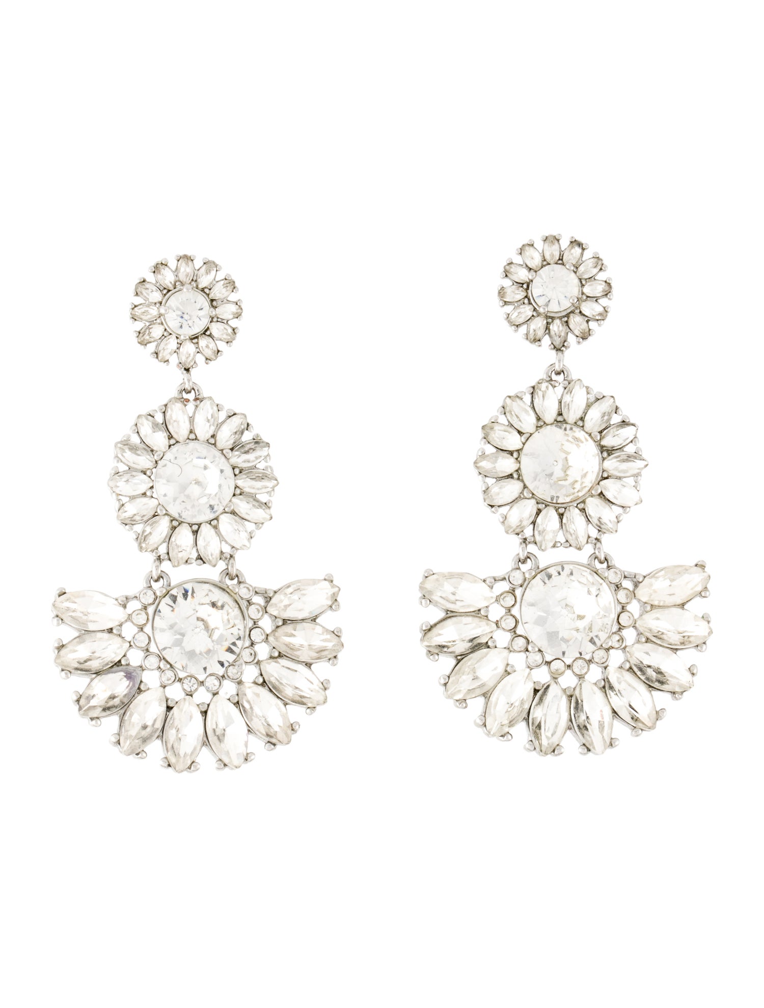 Kate Spade New York Kate Spade New York Crystal Sunflower Chandelier Earrings