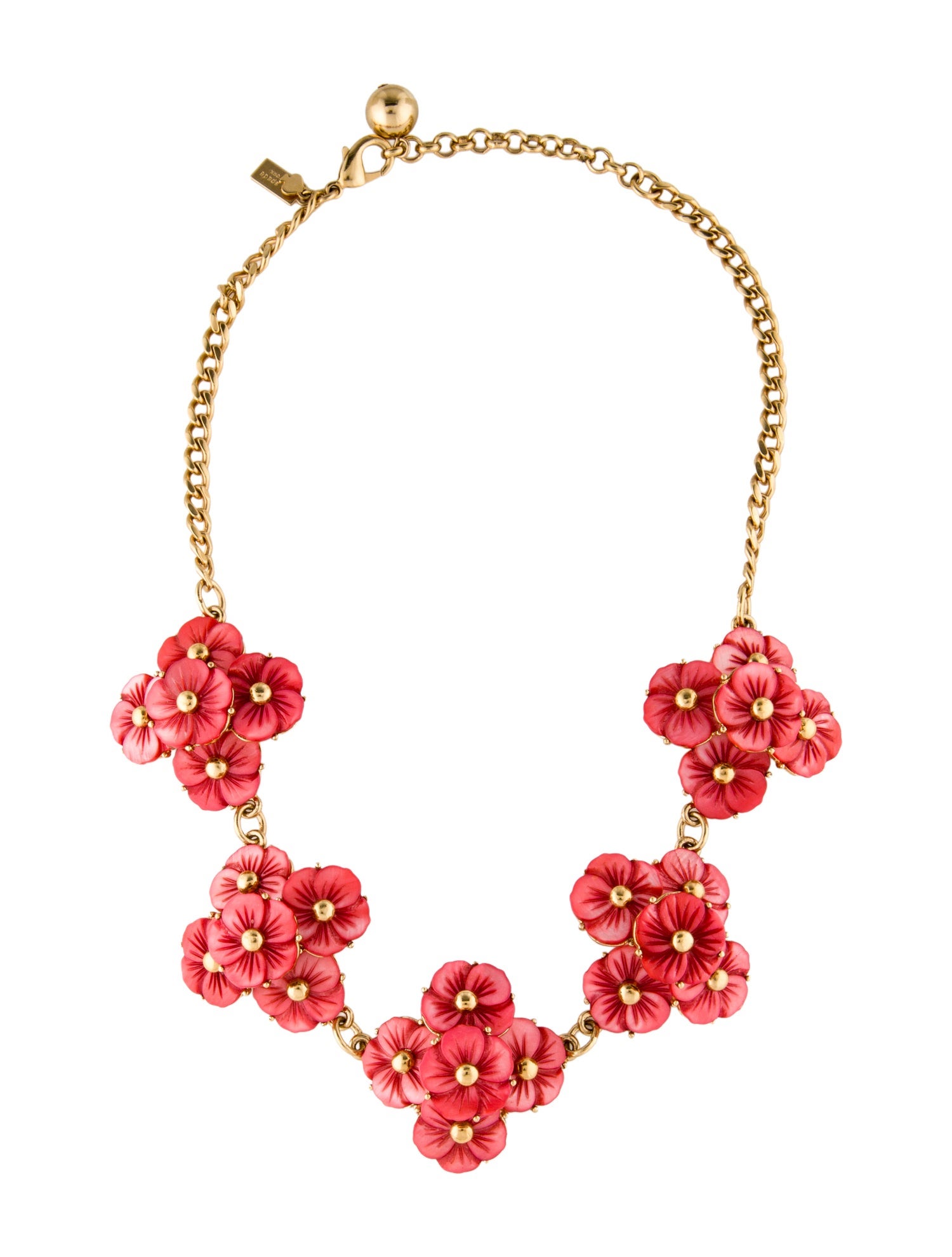 Kate Spade New York Mother of Pearl Flower Station Necklace