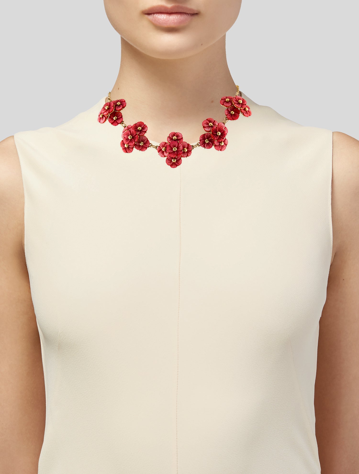 Kate Spade New York Mother of Pearl Flower Station Necklace