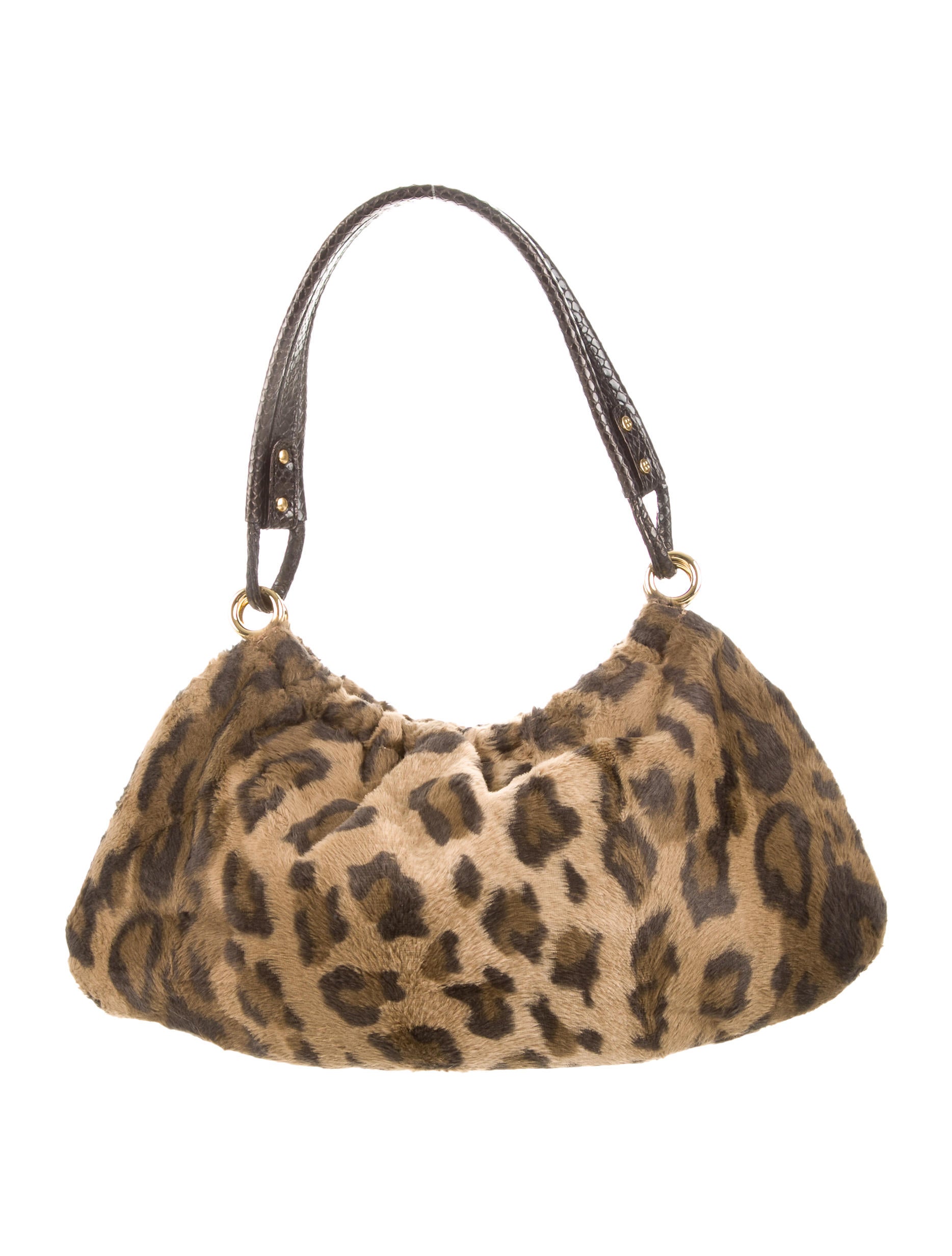 Kate Spade New York Leopard Faux Fur Handle Bag Brown Handle Bags
