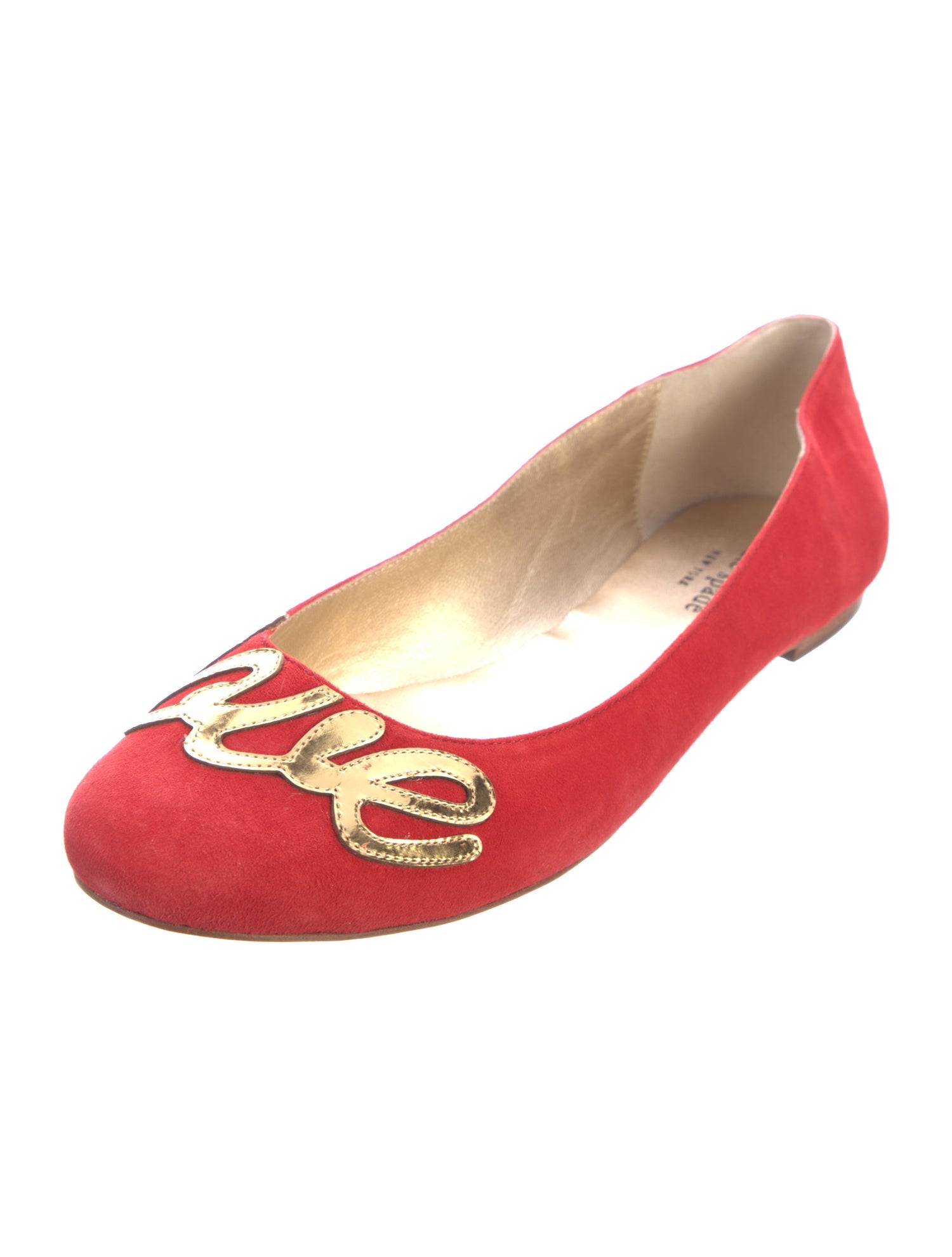 Kate Spade New York Suede Graphic Print Ballet Flats