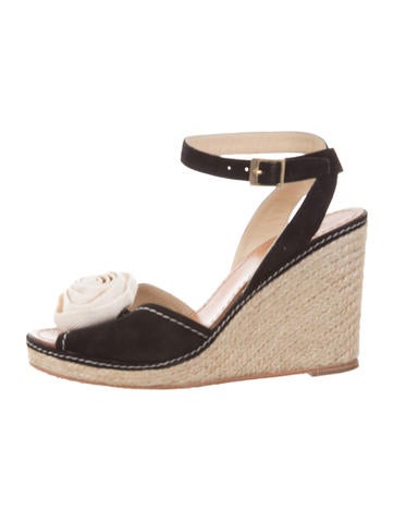 Kate Spade New York Suede Wedge Sandals