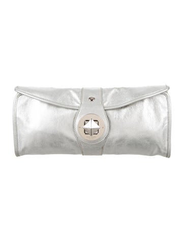 Kate Spade New York Metallic Leather Clutch